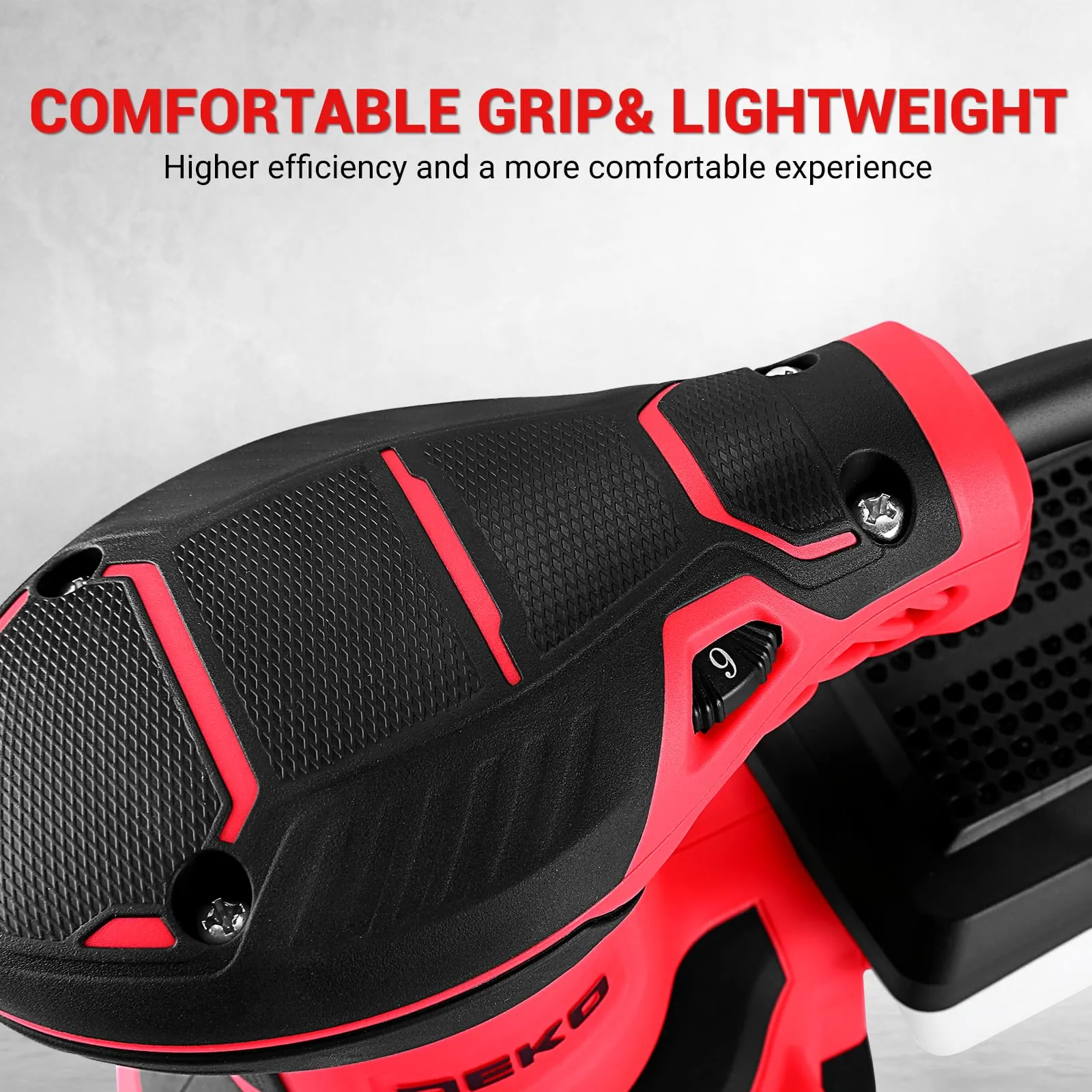 DEKOPRO 300W Levigatrice Orbitale, 6 velocità variabile, 14000RPM, 125mm, DKOS30A125R-EU - immagine 8