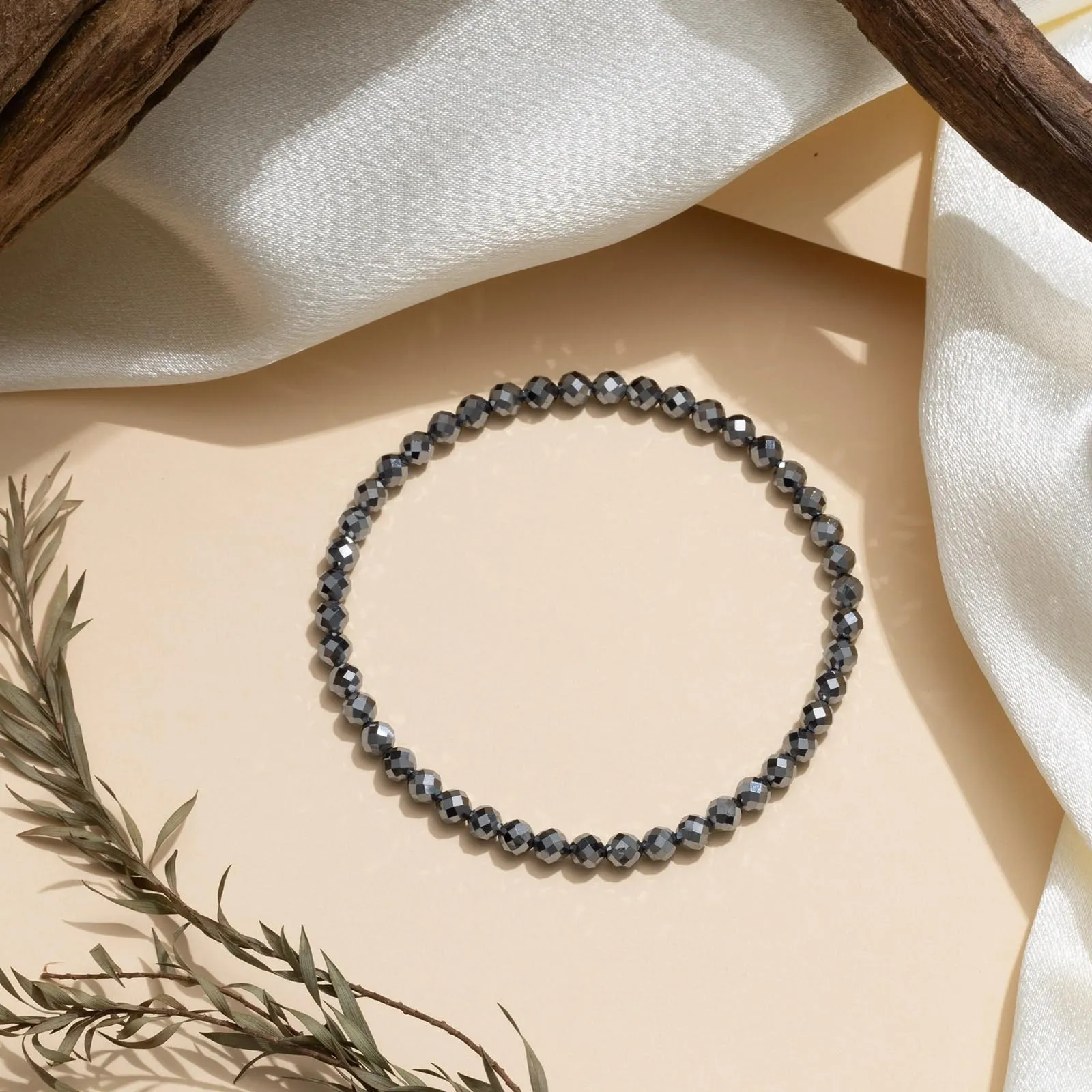 Landorilo Bracciale in Pietra Naturale Terahertz, 4 mm - immagine 3