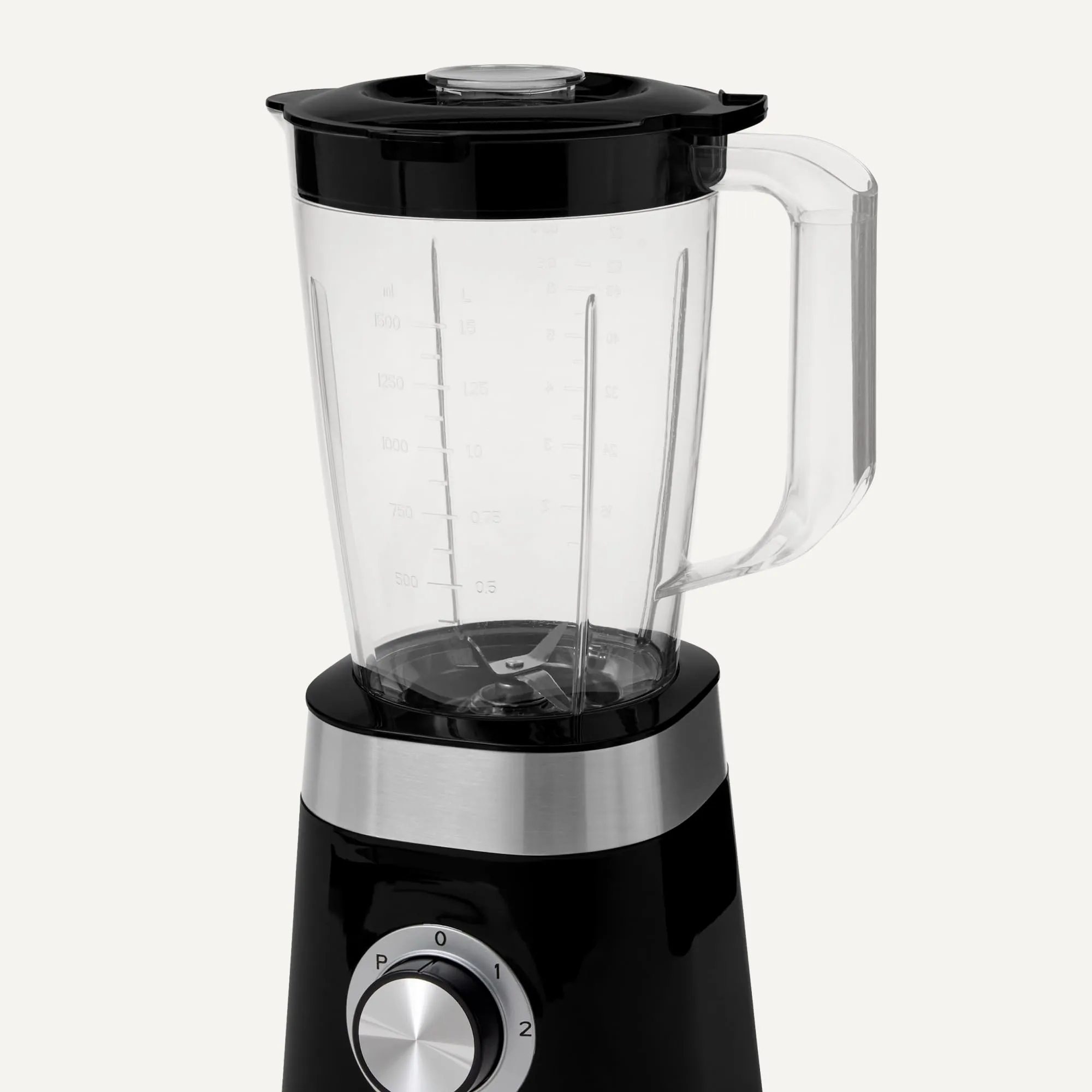 Amazon Basics Frullatore da cucina 600 W, 1,5 l, Nero - immagine 3