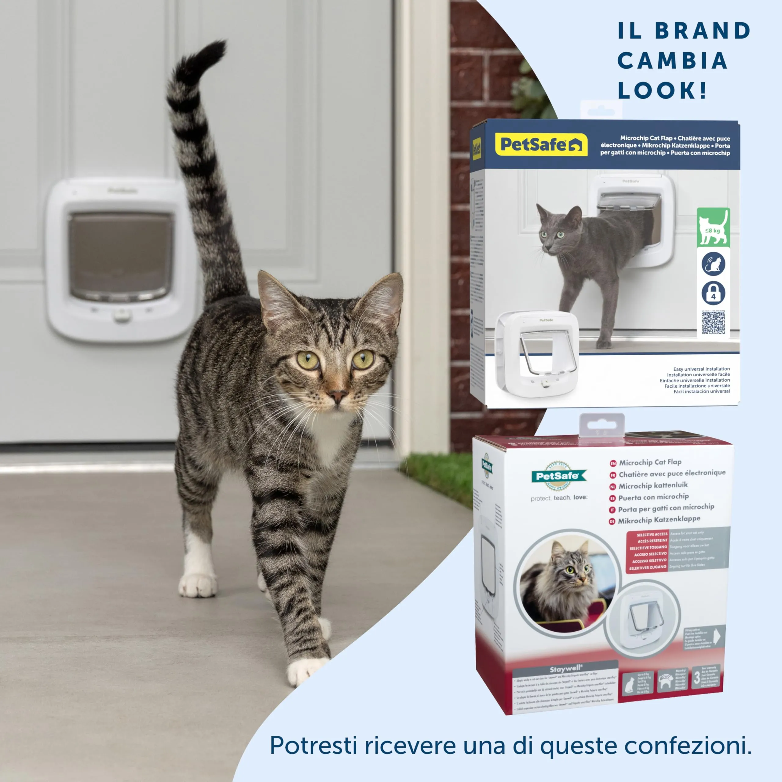 PetSafe Porta per Gatti Microchip, Bianca - immagine 8