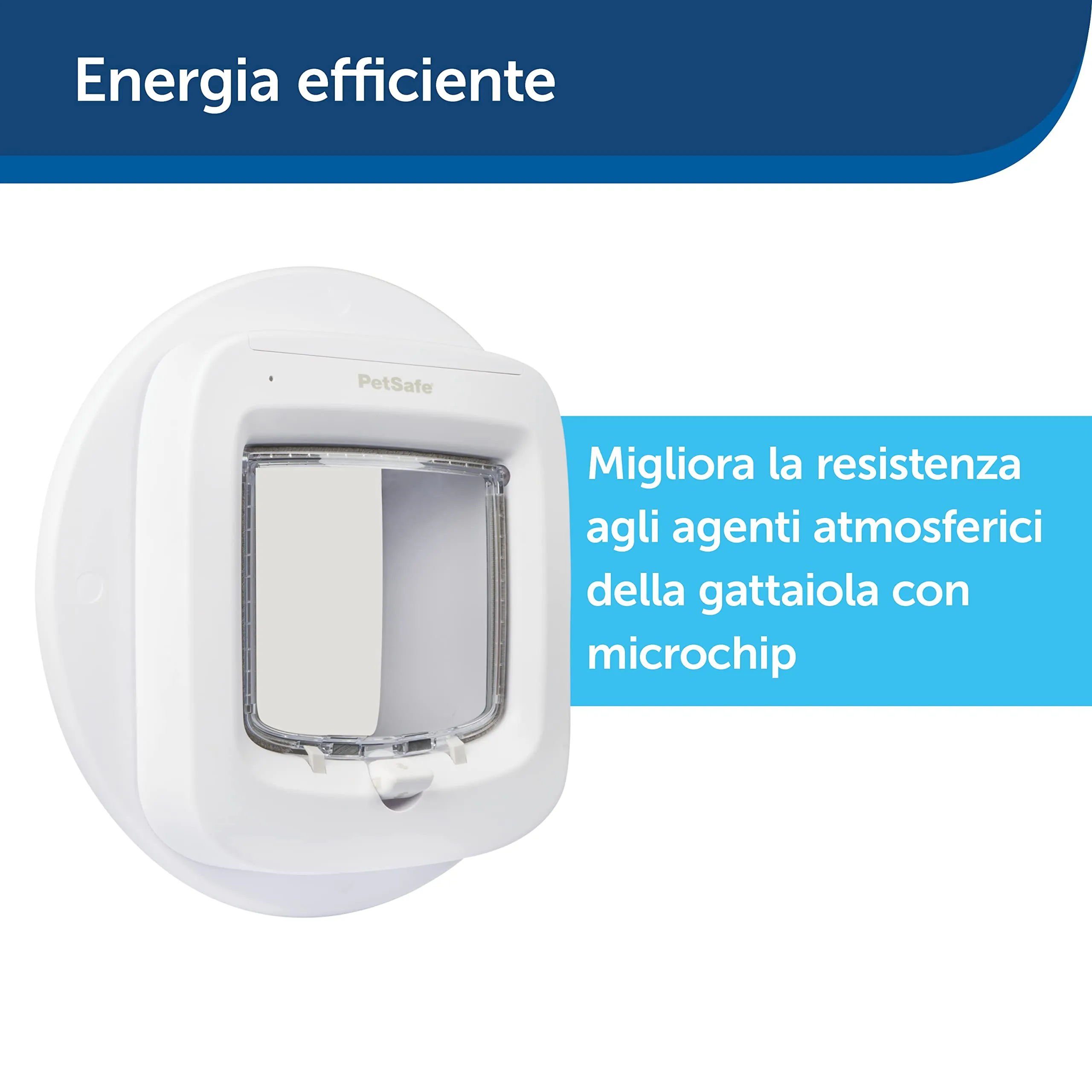 PetSafe Adattatore per Gattaiola Microchip e Blocco Manuale, Bianco - immagine 2