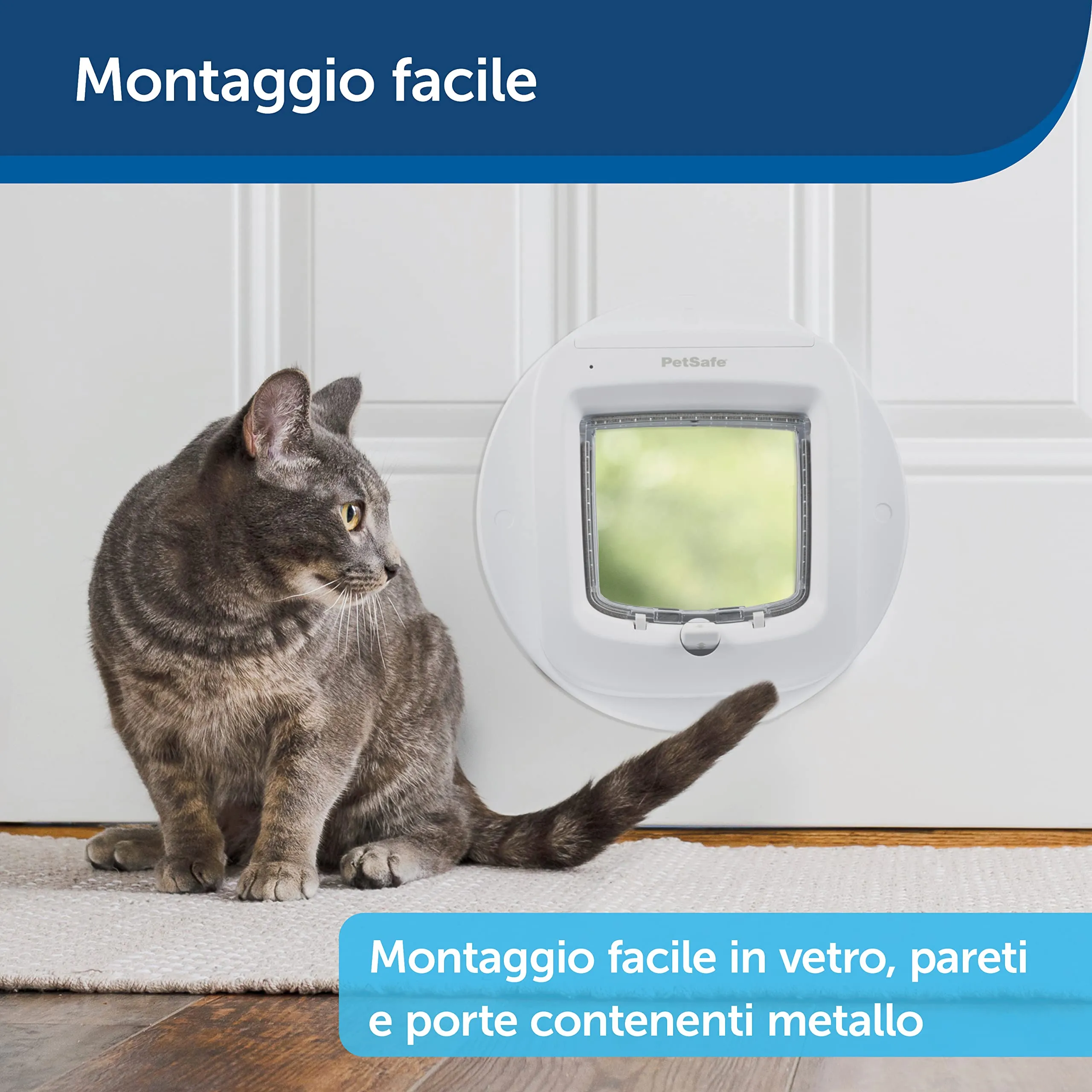 PetSafe Adattatore per Gattaiola Microchip e Blocco Manuale, Bianco - immagine 6