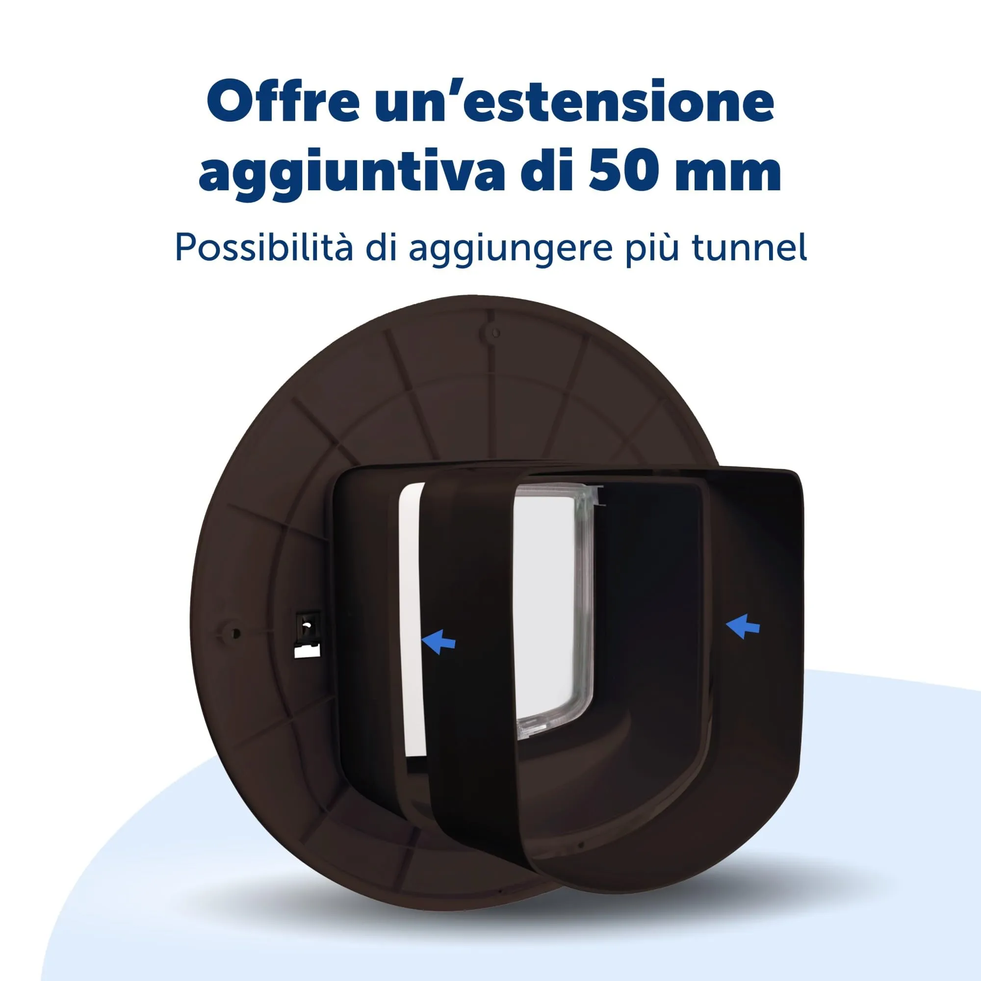 PetSafe Tunnel per Gattaiola Microchip e Blocco Manuale, Marrone - immagine 3