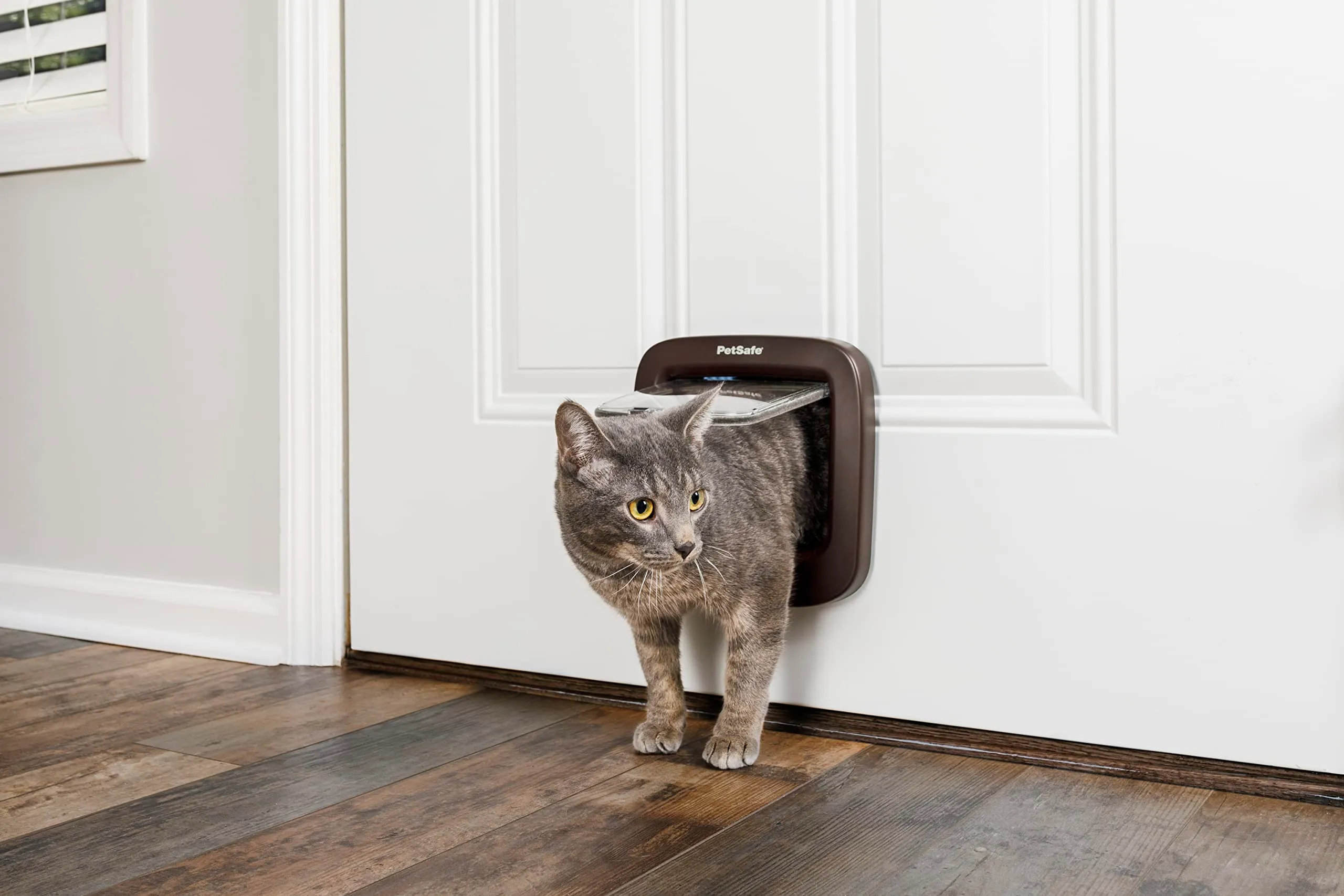 PetSafe Porta per Gatti Microchip, Marrone - immagine 2