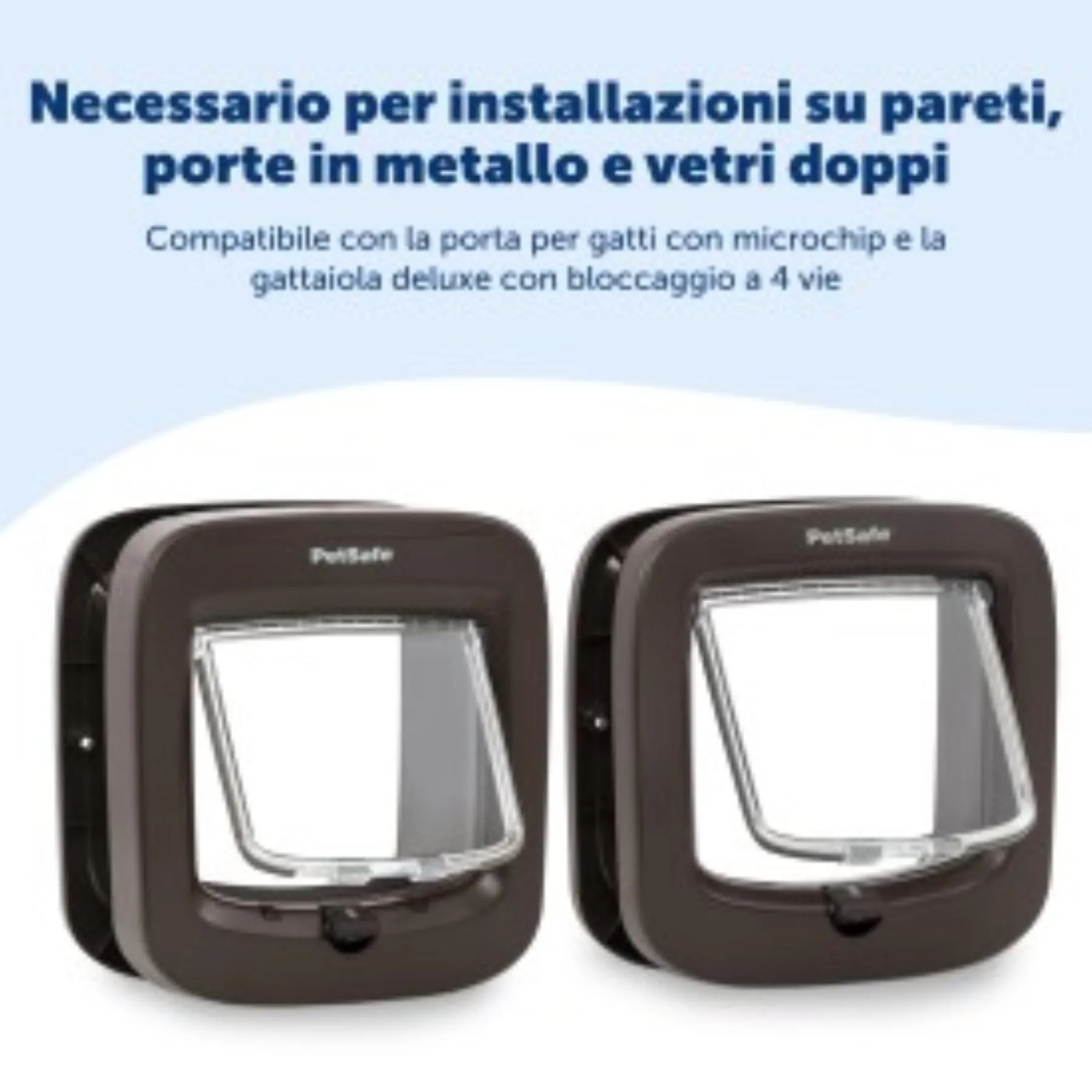 PetSafe Adattatore di Installazione per Gattaiola Microchip e Blocco Manuale - Marrone - immagine 5