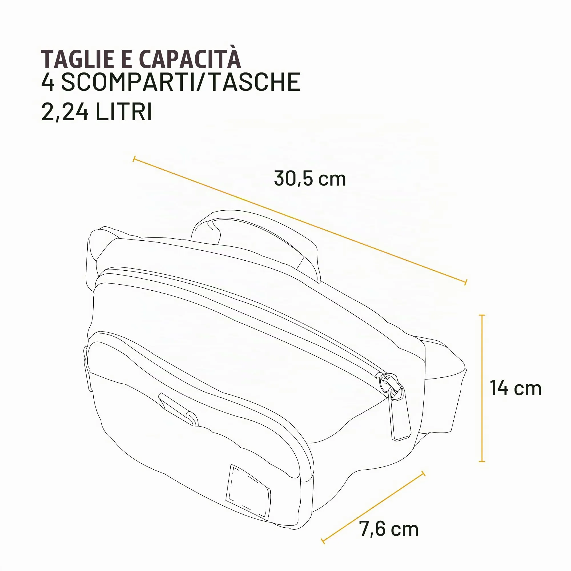 Carhartt Marsupio Unisex Essenziale, Visone, Taglia Unica - immagine 5