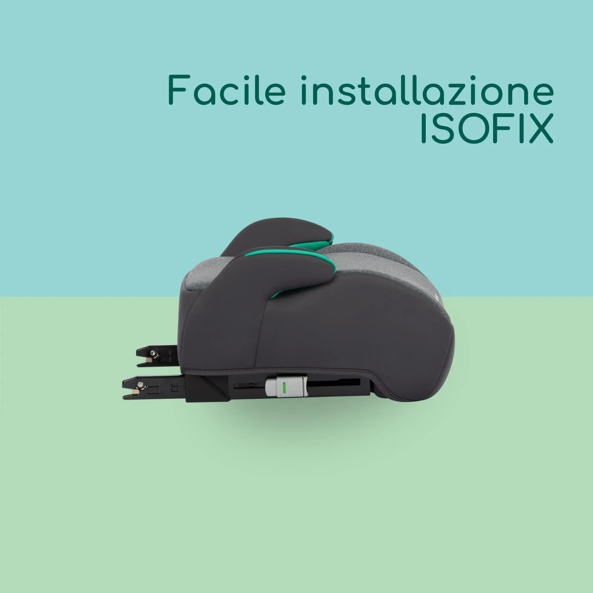 Bebeconfort Manga i-Fix Rialzo Auto per Bambini, Gruppo 3, 128-150 cm, 22-36 kg, Tinted Graphite - immagine 3