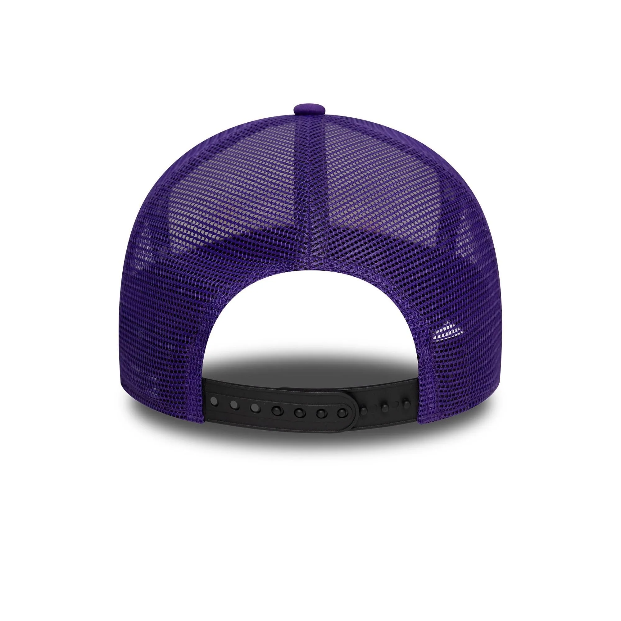 New Era NBA Los Angeles Lakers Cappello Camionista Logo Squadra Regolabile Bianco Viola Nero - immagine 4