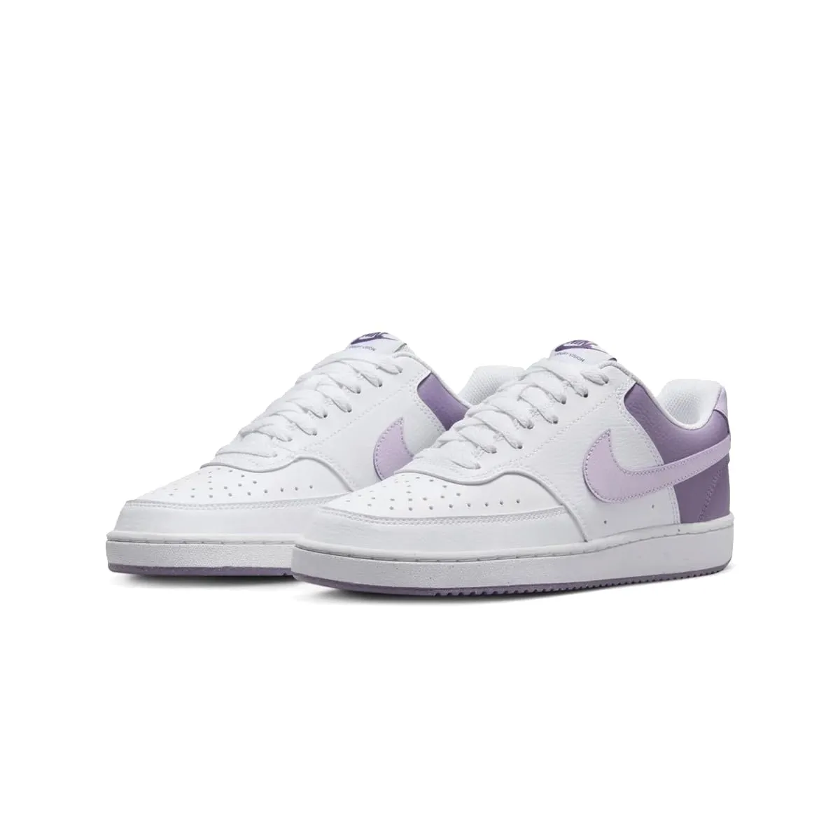 Nike Court Vision Scarpe basse da donna HF4989-100 Bianco/Lilla Bloom/Daybreak Taglia 36.5 EU - immagine 2