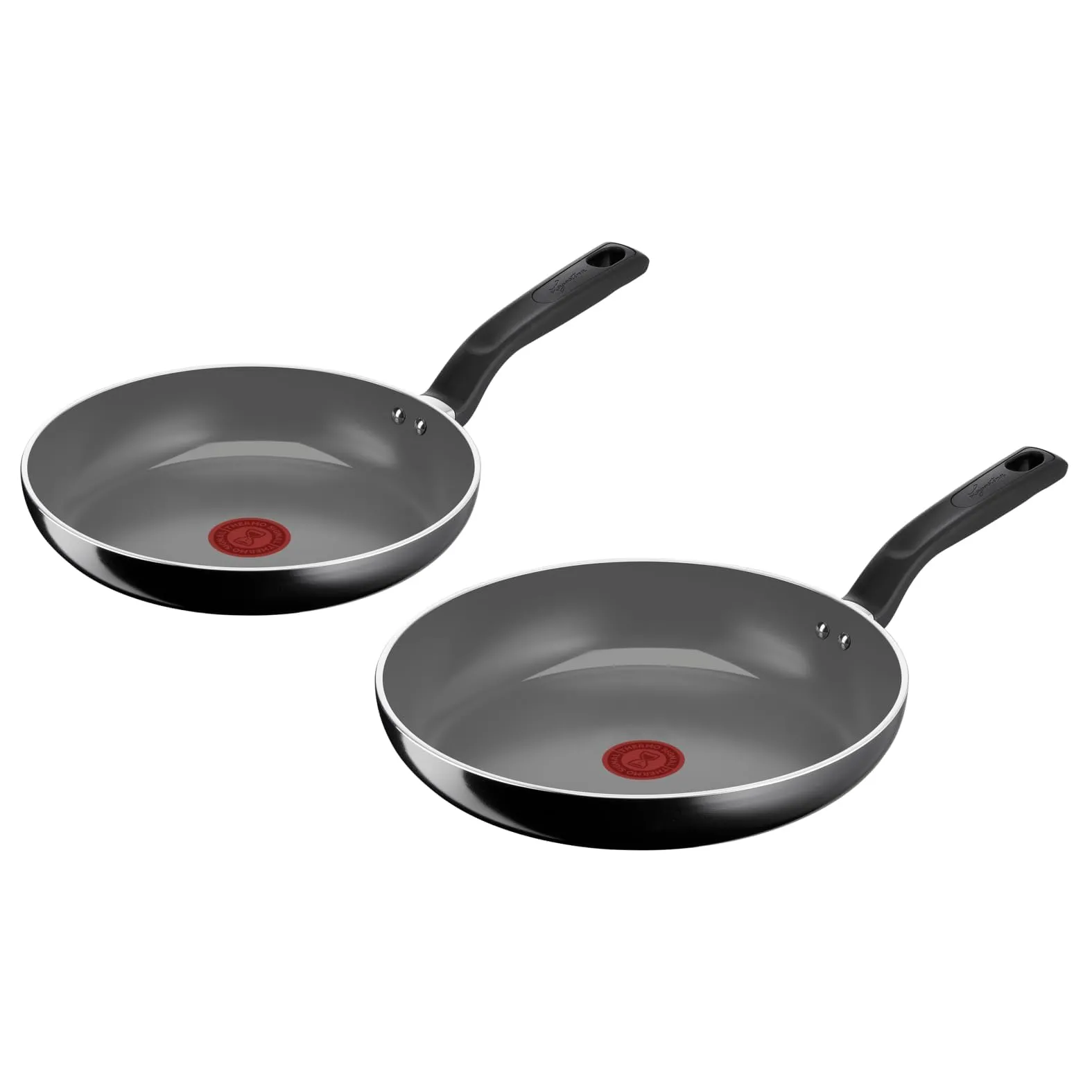 Lagostina Goccia Set 2 Padelle 24/28 cm, Rivestimento in Ceramica Antiaderente, Thermo-Signal, Compatibile con Induzione - immagine 1