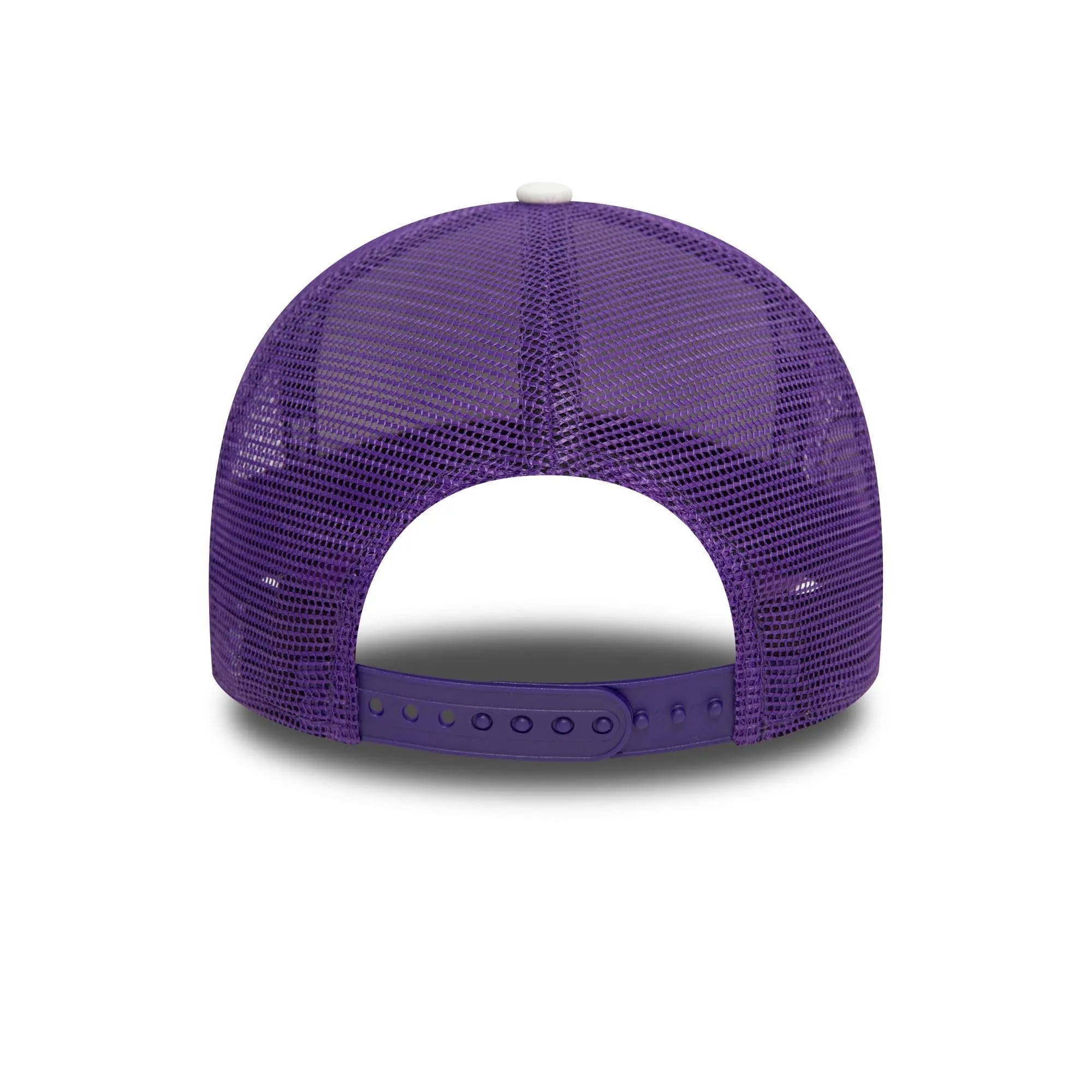 New Era Los Angeles Lakers NBA E-Frame Berretto da Camionista Regolabile Bianco Viola - immagine 4