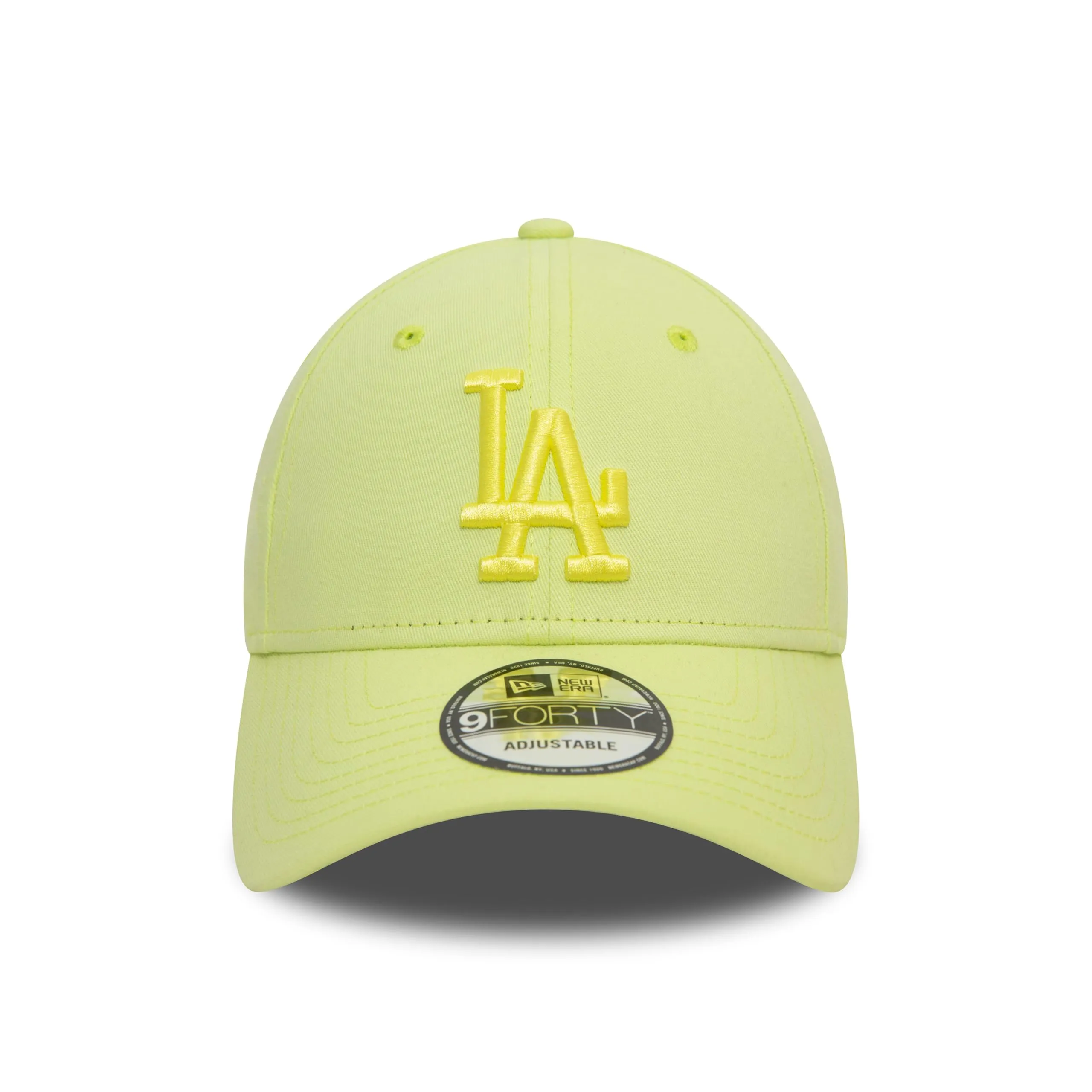 New Era Los Angeles Dodgers MLB 9Forty Cappello Regolabile Logo Tonale - Giallo Pastello - immagine 2