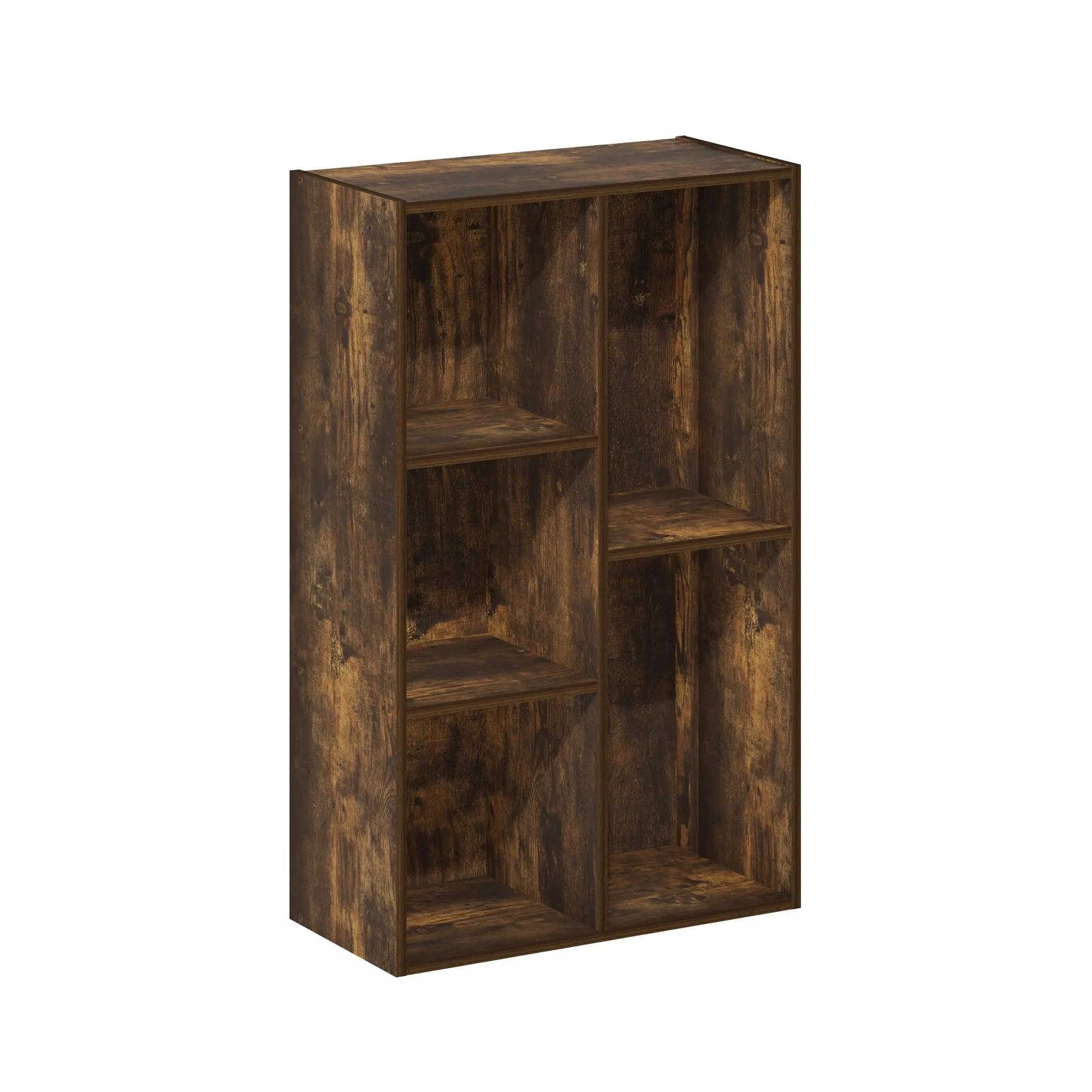 Furinno Luder Scaffale aperto reversibile a 5 cubi, Pino Ambrato - immagine 6