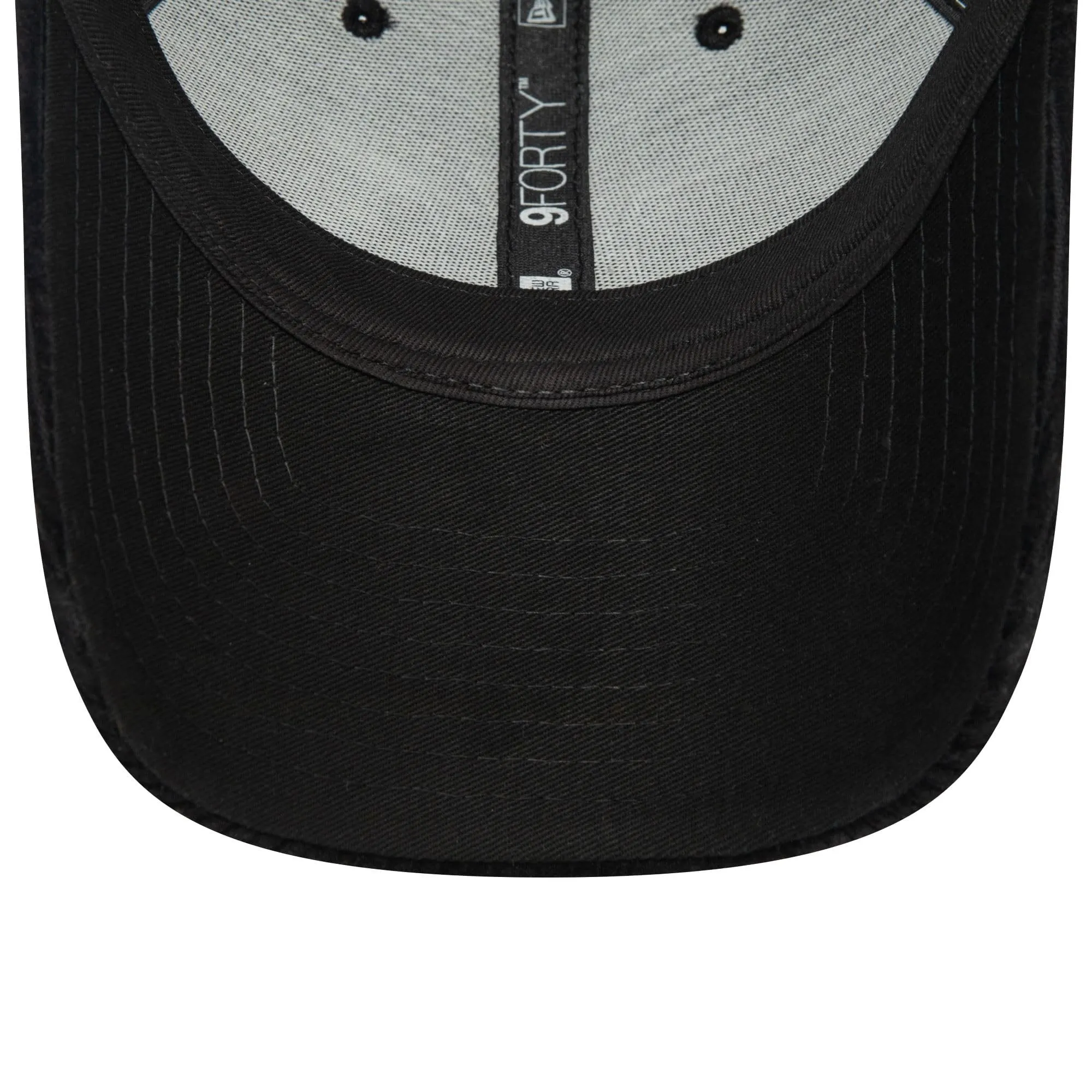 New Era MLB New York Yankees 9Forty Berretto in Velluto a Coste Regolabile, Nero - immagine 5