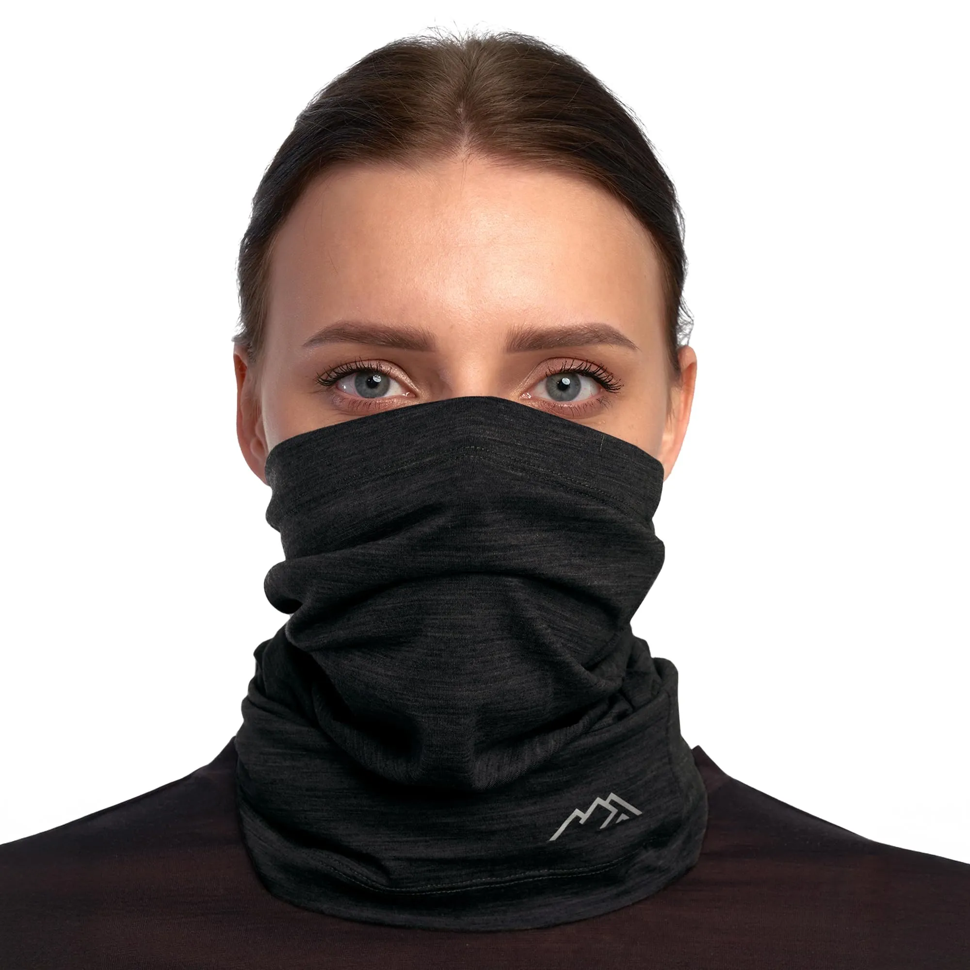 Merino.tech Scaldacollo Lana Merino Unisex - 165 Charcoal - immagine 1