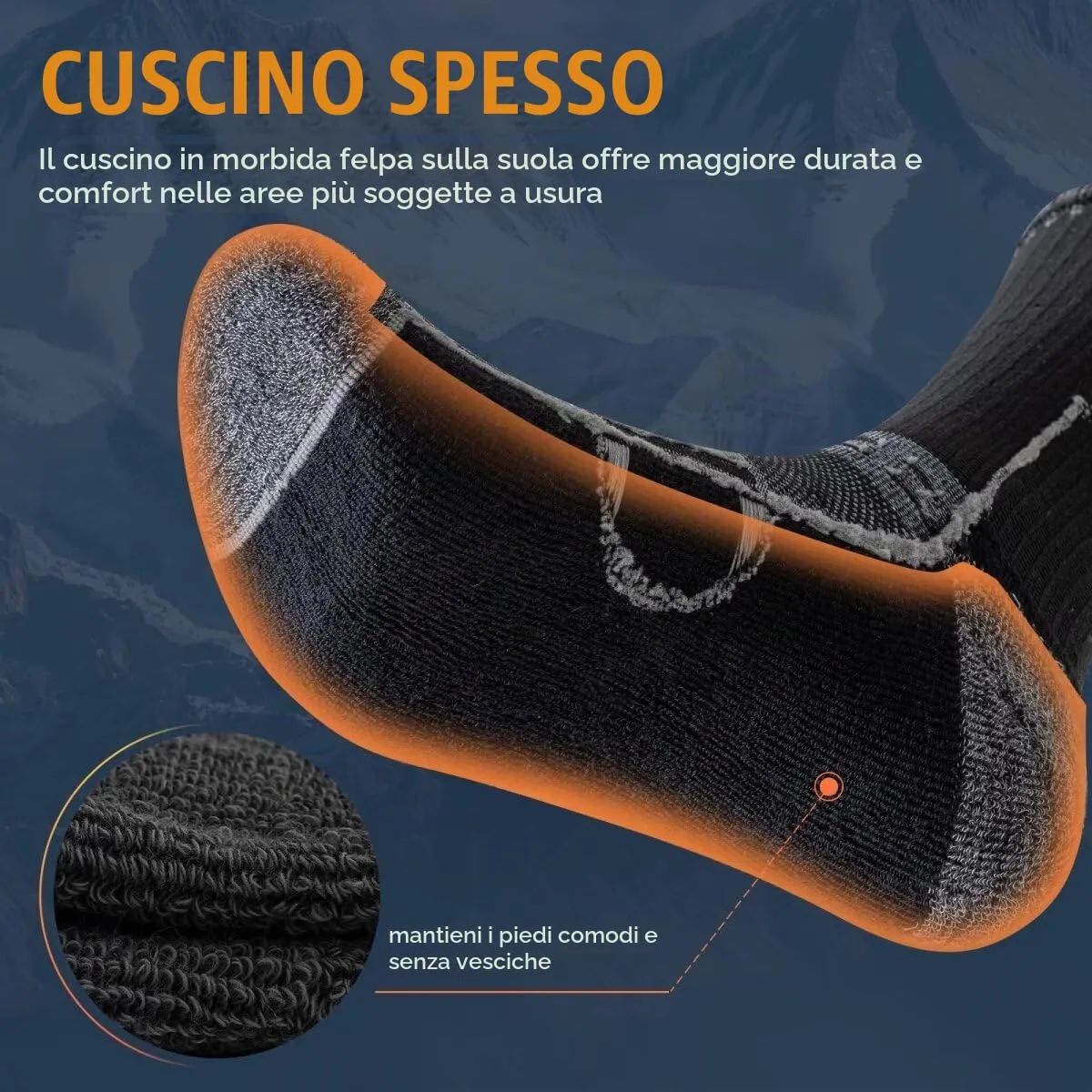Circorld Calzini Sportivi in Cotone Anti-Vescica per Uomo e Donna, 3 Paia - immagine 5