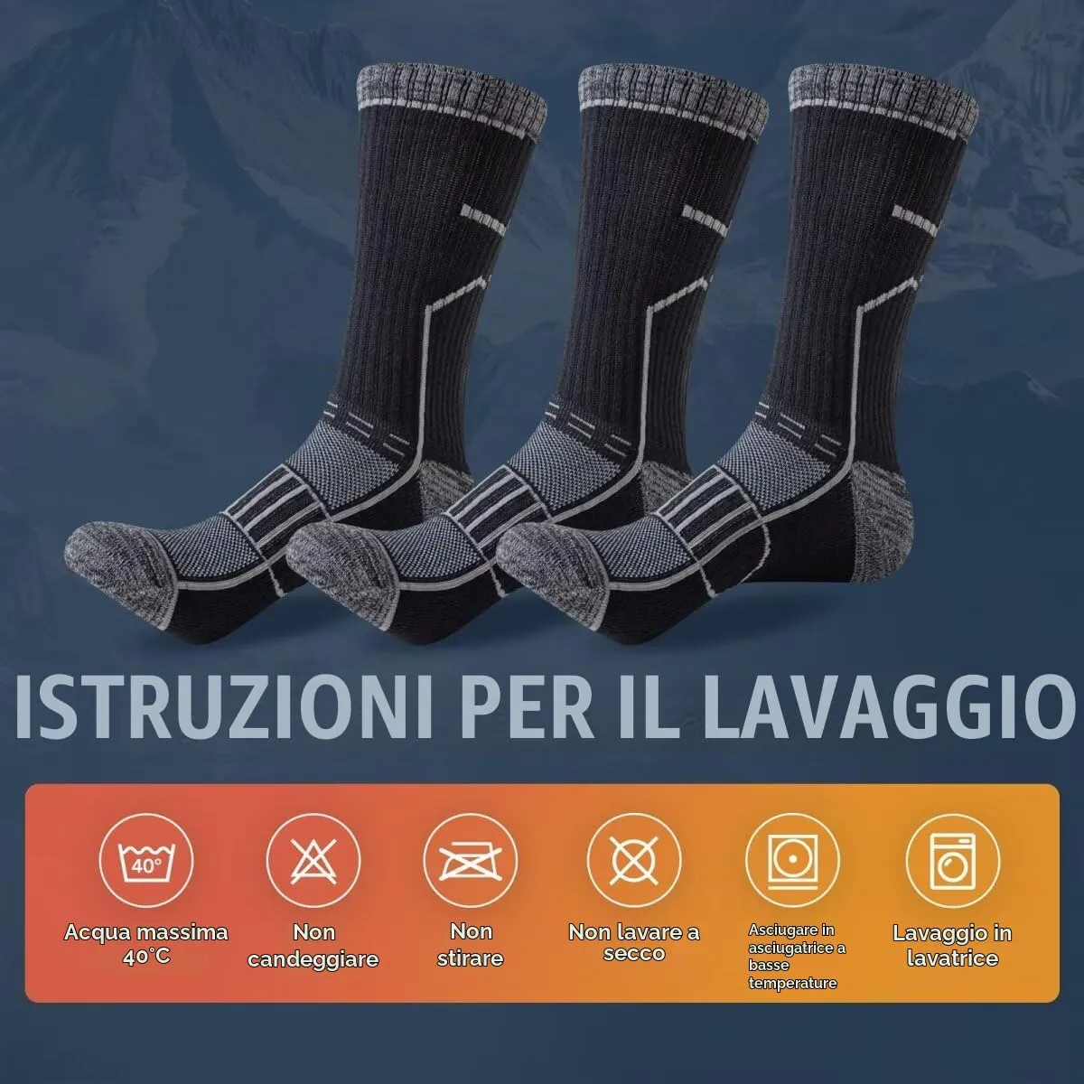 Circorld Calze Trekking Anti-Vescica Uomo Donna in Cotone, 3 Paia - immagine 9