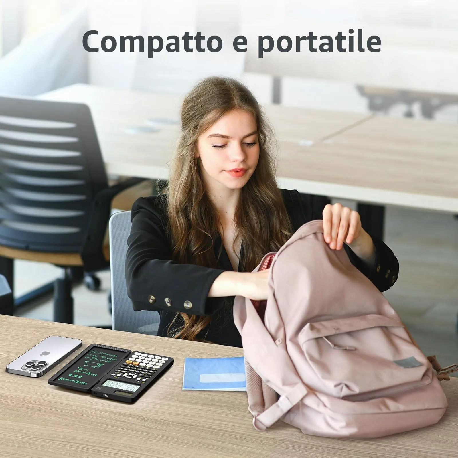 NEWYES 991ES MAX Calcolatrice Scientifica Ricaricabile con Tavoletta Scrittura e Penna, 417 Funzioni - immagine 5