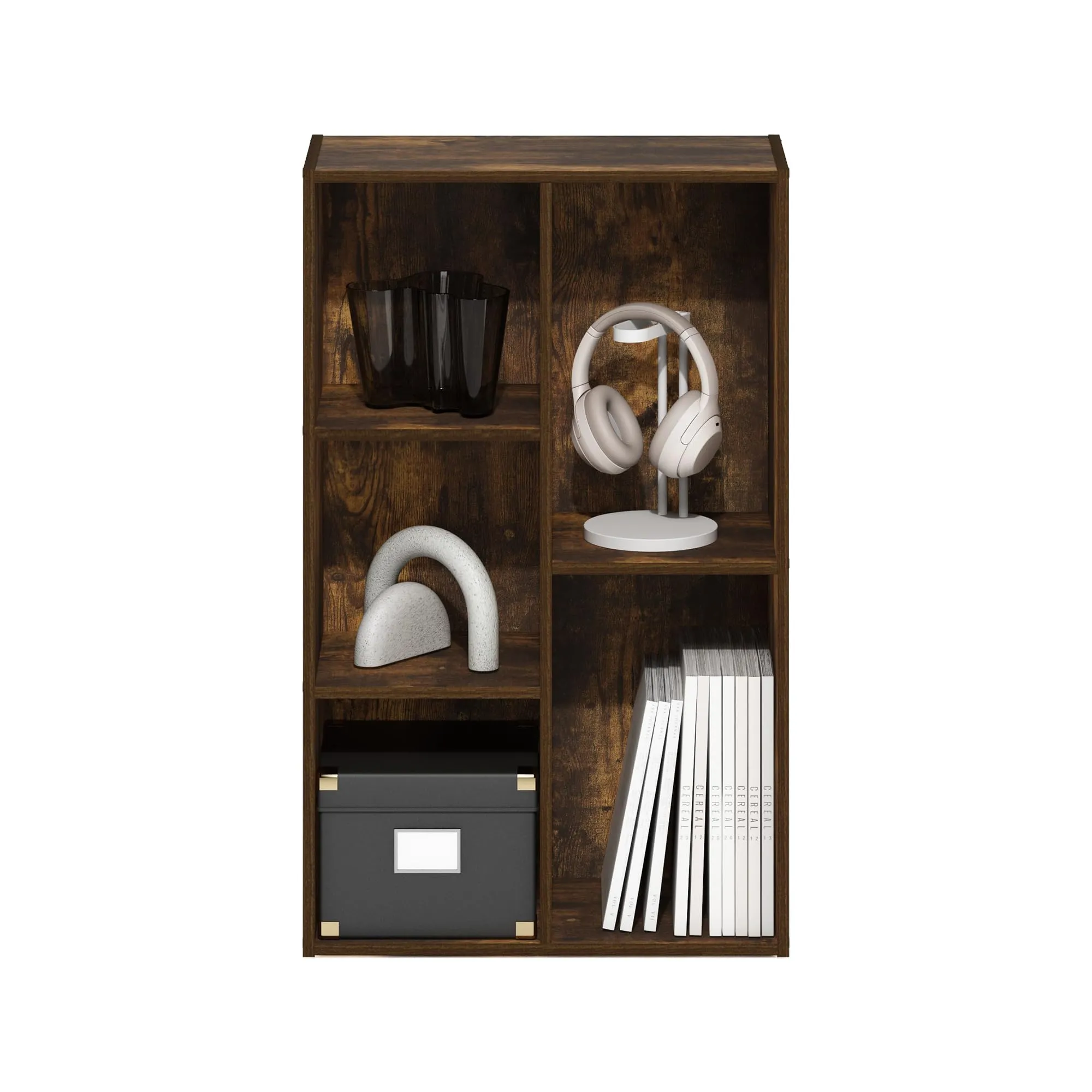 Furinno Luder 5-Cube Scaffale Aperto, Pino Ambrato - immagine 5