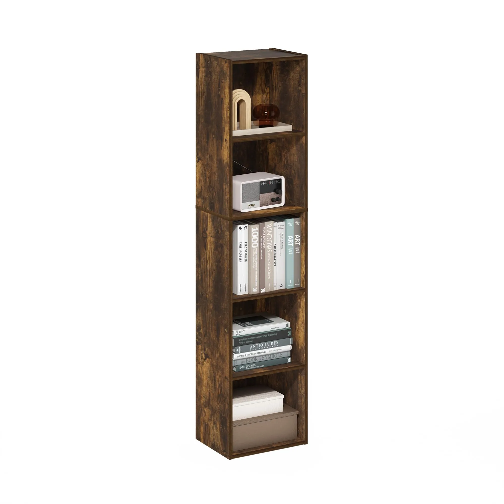 Furinno Libreria a 5 ripiani, Pino Ambrato - immagine 1