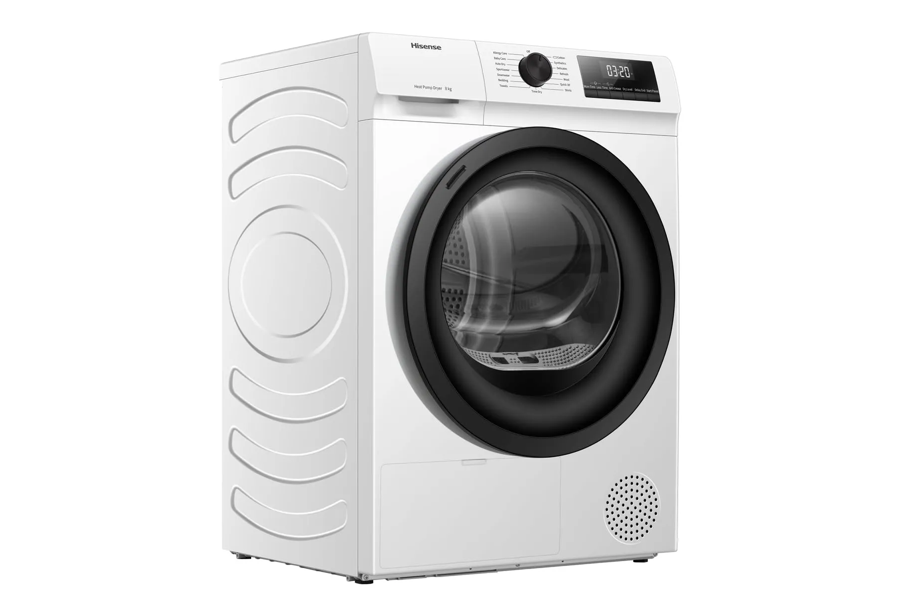 Hisense DHQE800BW2 Asciugatrice a Pompa di Calore, 8 kg, Classe D, Oblò Nero, 16 programmi, Refresh - immagine 11