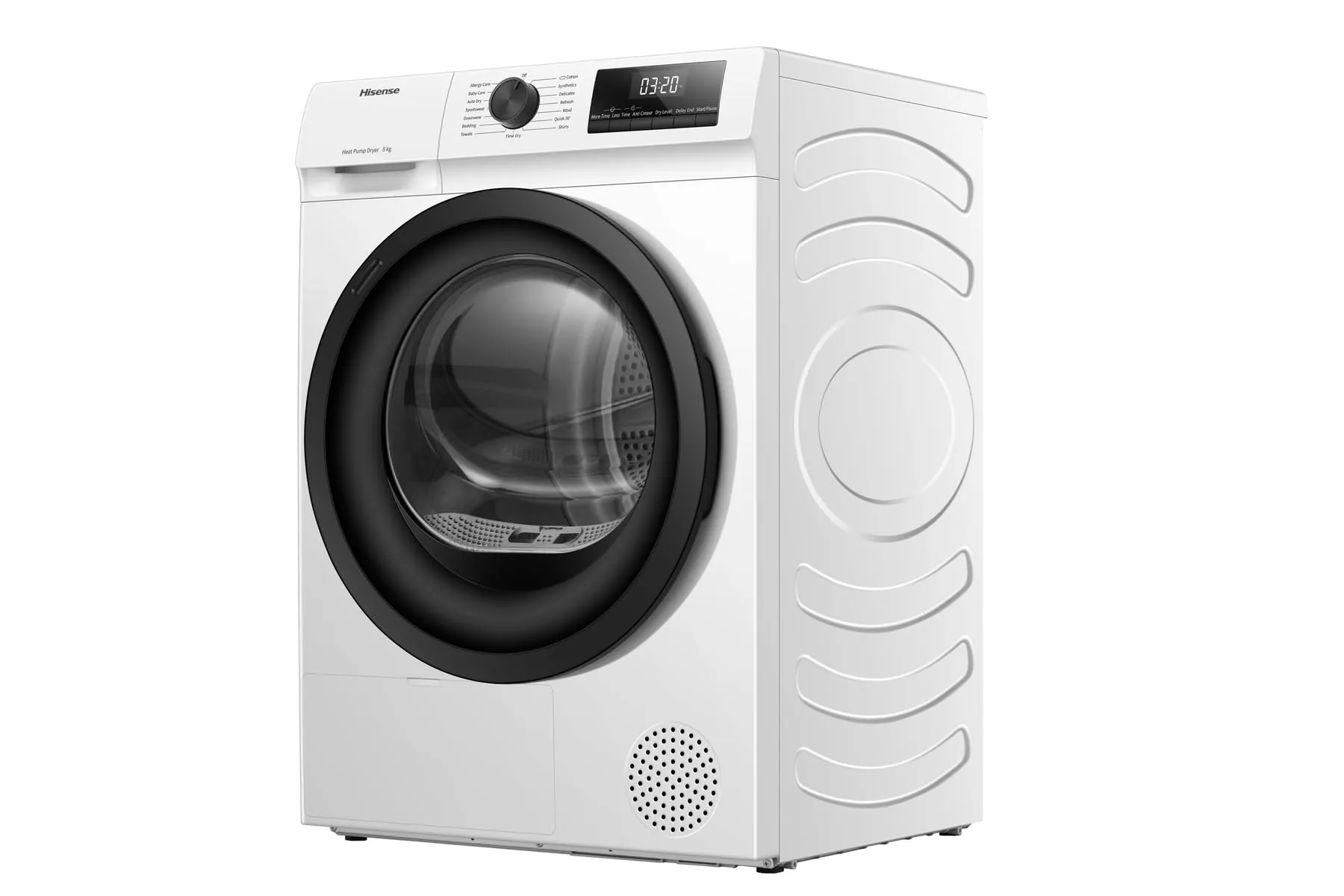 Hisense DHQE800BW2 Asciugatrice a Pompa di Calore, 8 kg, Classe D, Oblò Nero, 16 programmi, Refresh - immagine 12