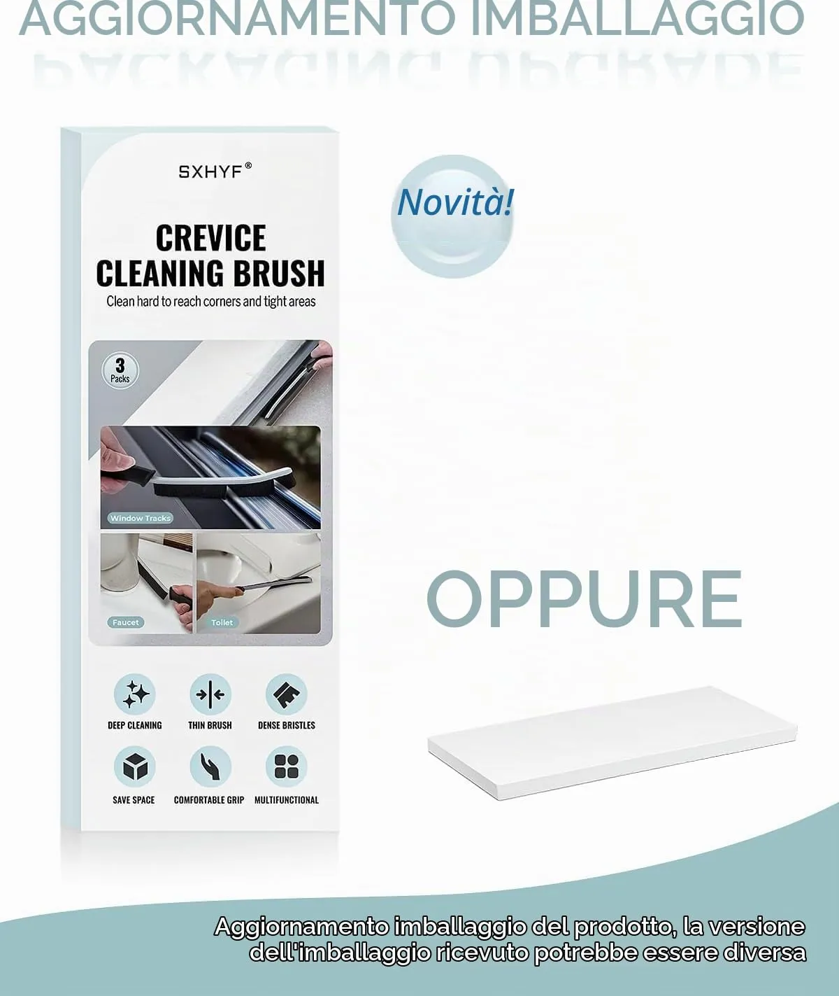 SXhyf Spazzole per Pulizia Fughe e Fessure, Setole Dure, Set da 3 Pezzi - immagine 9