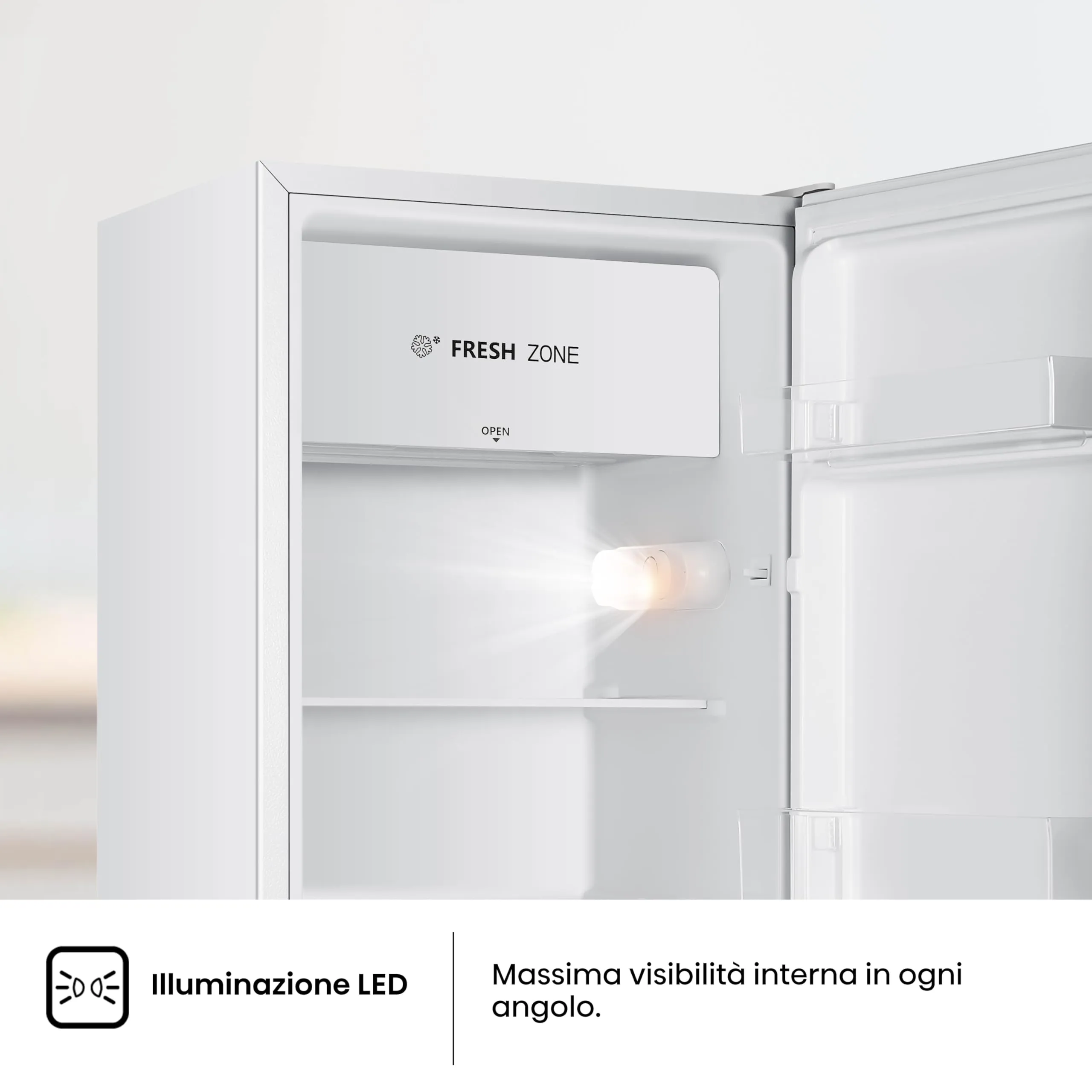 Hisense MUR48092E Frigorifero Monoporta Classe E, Bianco, 94 Litri - immagine 9