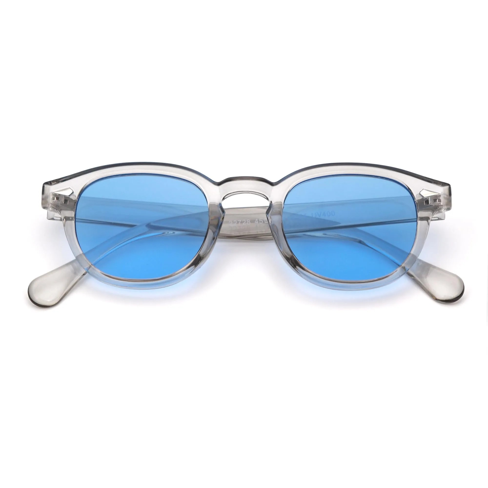 LHSDMOAT Occhiali da sole sportivi ovali vintage stile anni '70 UV400 LH-STY22728 - immagine 2