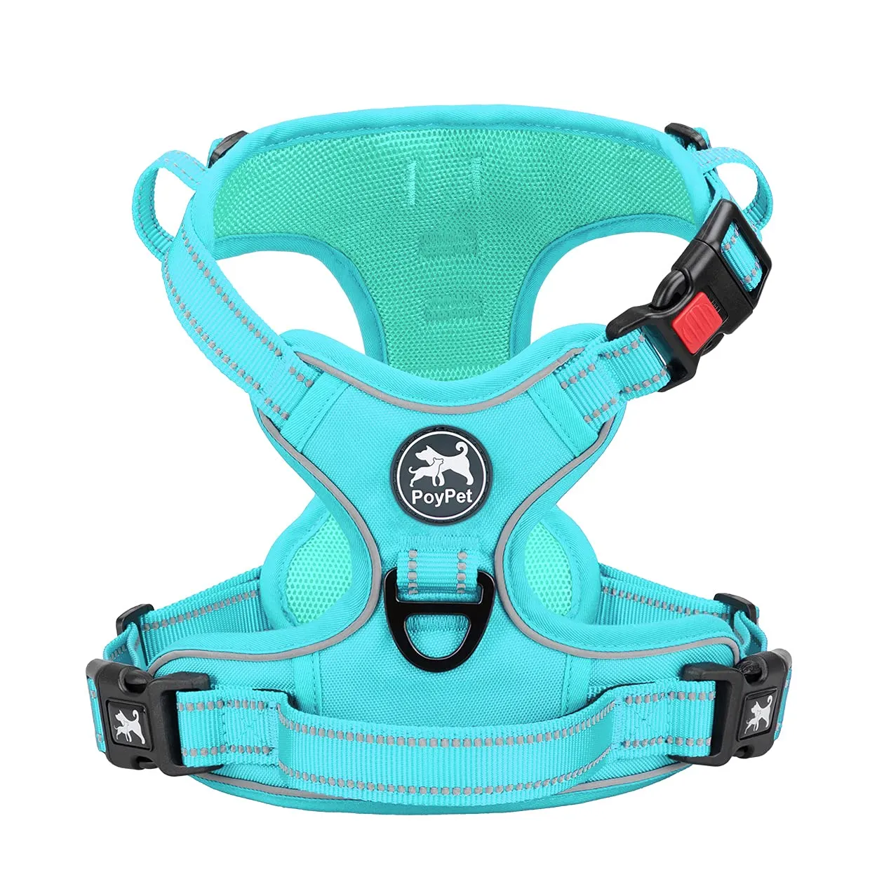 PoyPet Pettorina Riflettente per Cani Taglia Grande, Blu, XL - immagine 1