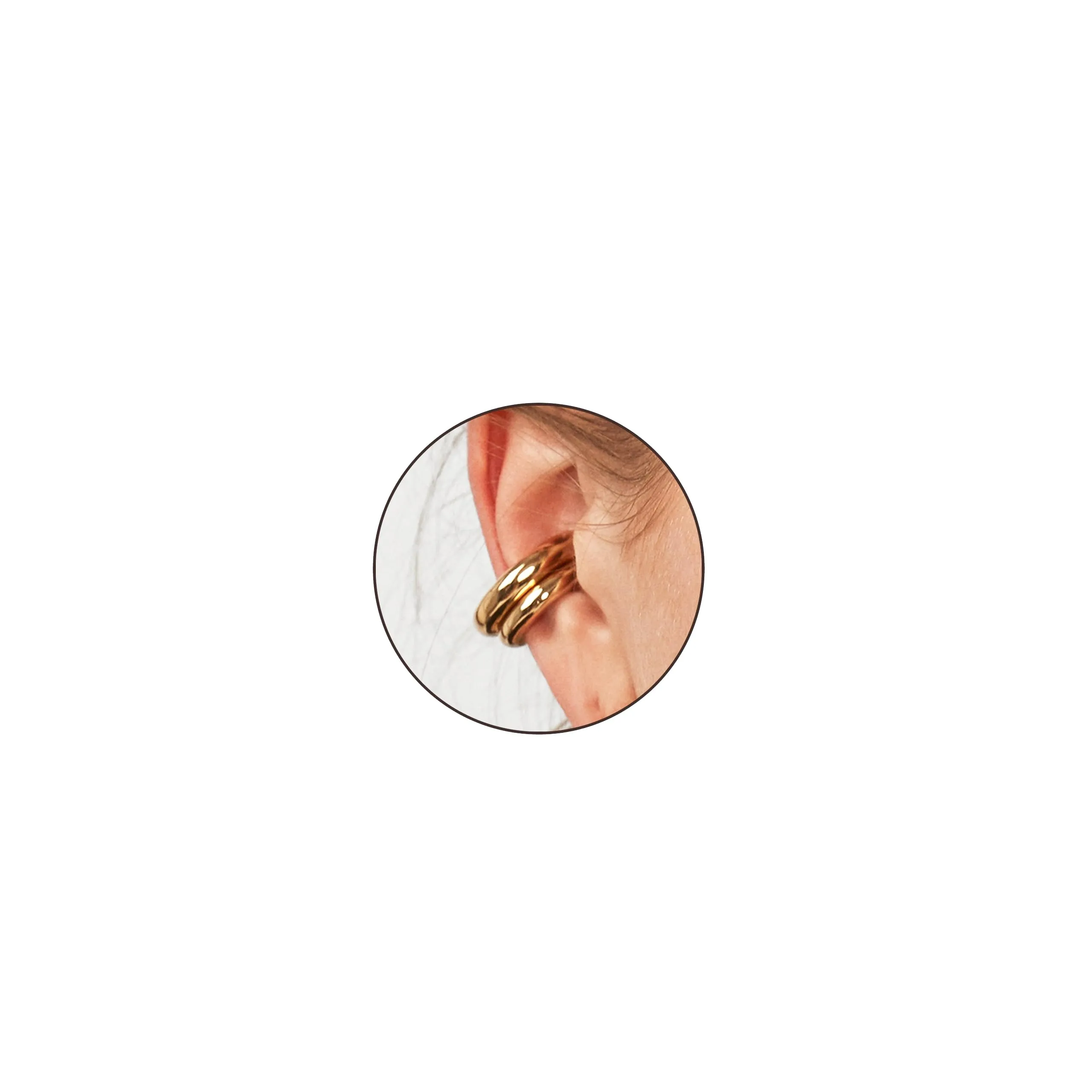 Frodete Orecchini a clip regolabili per donna senza piercing, Rame - immagine 9