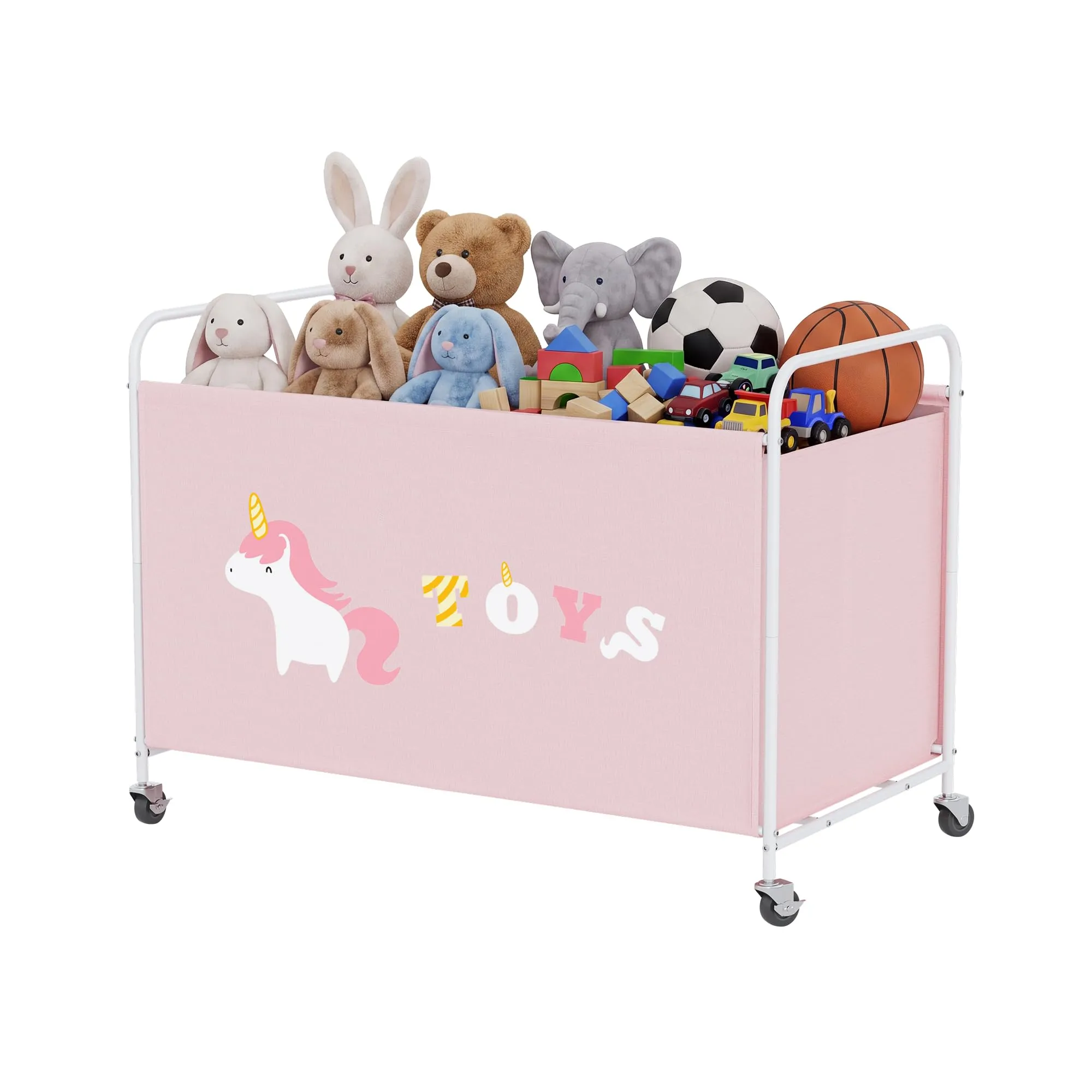GRANNY SAYS Scatola per Giocattoli con Ruote, 200L, Rosa - immagine 1