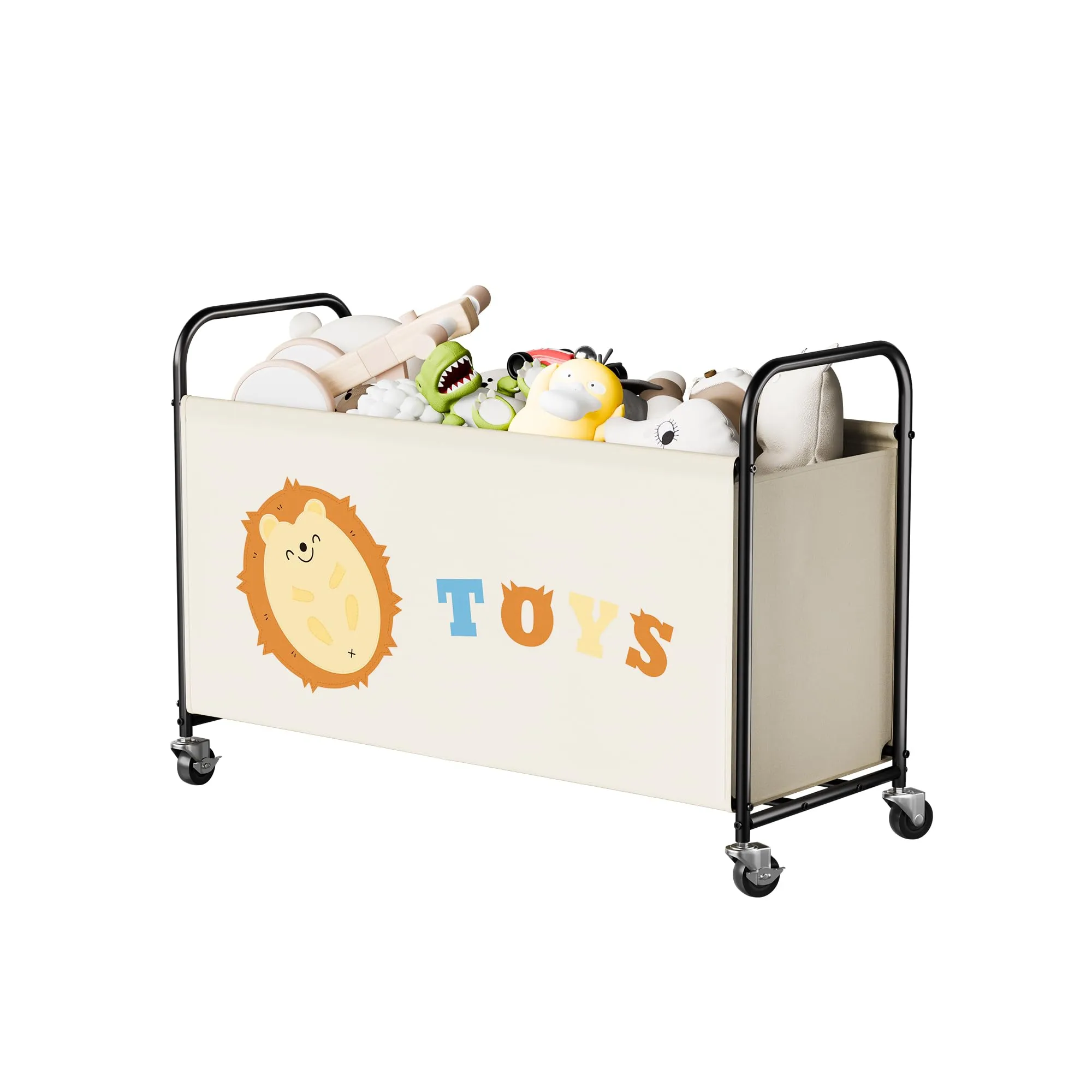 GRANNY SAYS Scatola per Giocattoli con Ruote, 135L, Beige - immagine 1