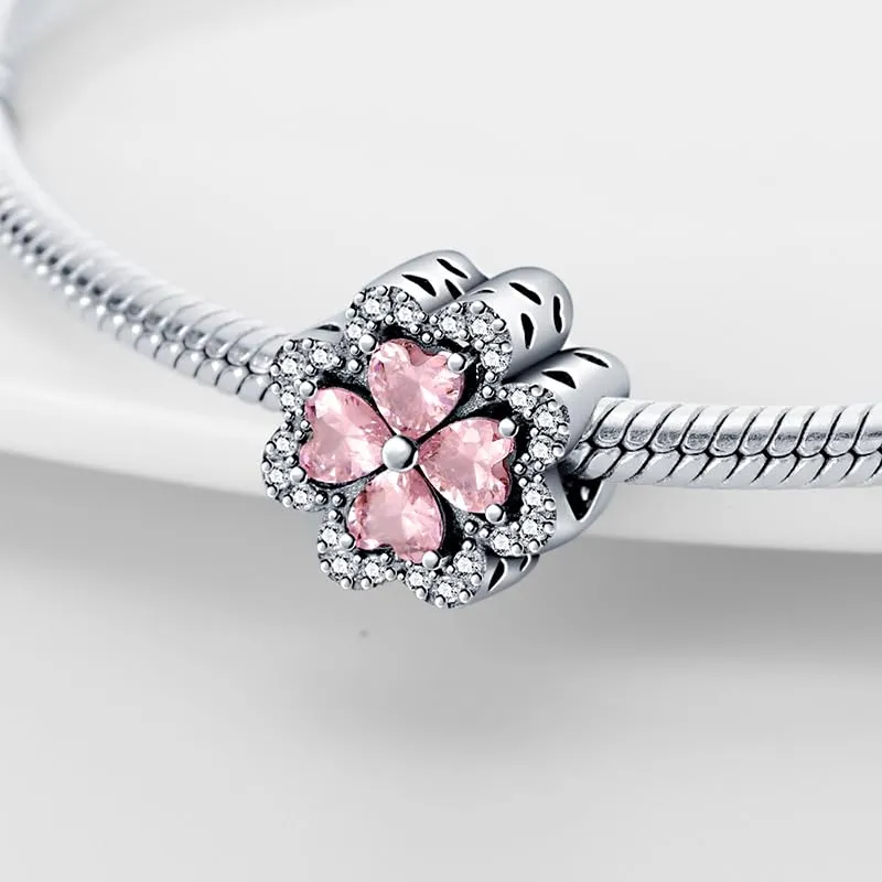 Pandach Bead Charm in Argento Sterling 925 con Cubic Zirconia per Braccialetti e Collane Europei - immagine 2