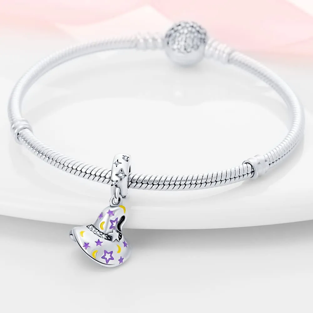 Pandach Bead Charm Ciondolo Argento Sterling 925 con Cubic Zirconia per Braccialetti e Collane Europei - immagine 3