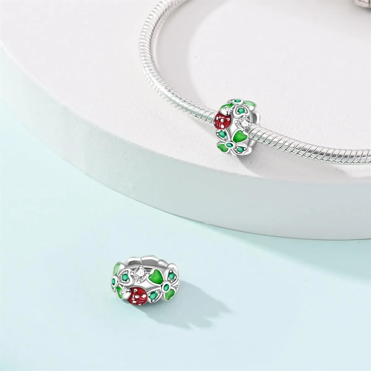 Pandach Bead Charm in Argento Sterling 925 con Cubic Zirconia per Braccialetti e Collane - immagine 2