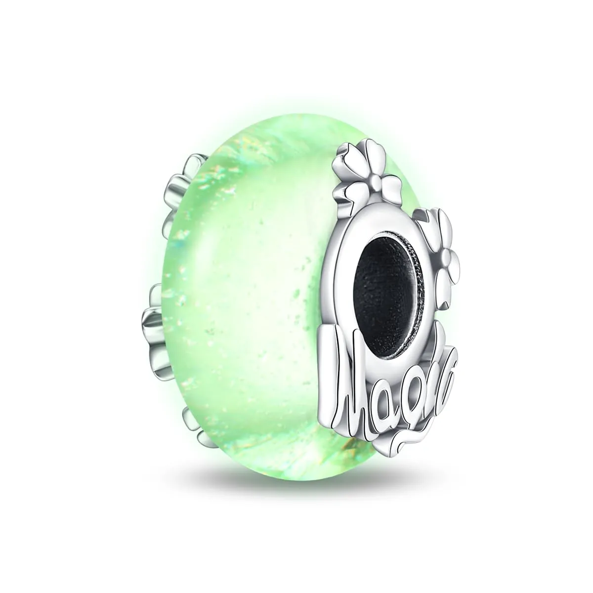 Pandach Bead Charm in Argento Sterling 925 con Cubic Zirconia per Braccialetti e Collane europei - immagine 4