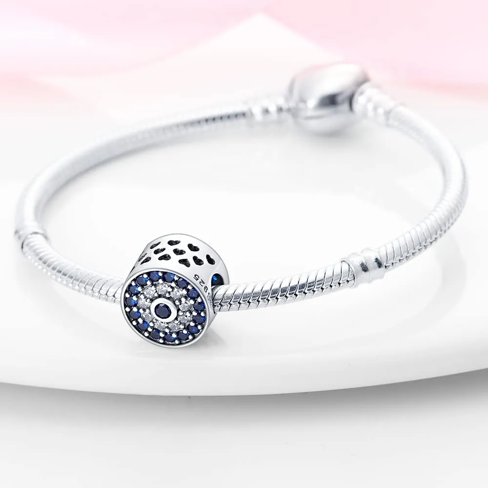 Pandach Bead Charm in Argento Sterling 925 con Cubic Zirconia per Braccialetti e Collane - immagine 3
