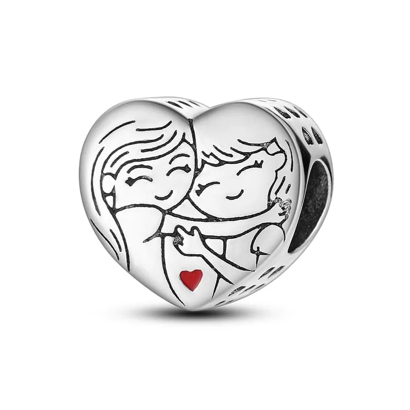TINSLO Bead Charm in Argento Sterling 925 con Cubic Zirconia per Braccialetti e Collane europei - immagine 1