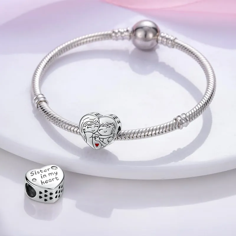 TINSLO Bead Charm in Argento Sterling 925 con Cubic Zirconia per Braccialetti e Collane europei - immagine 4