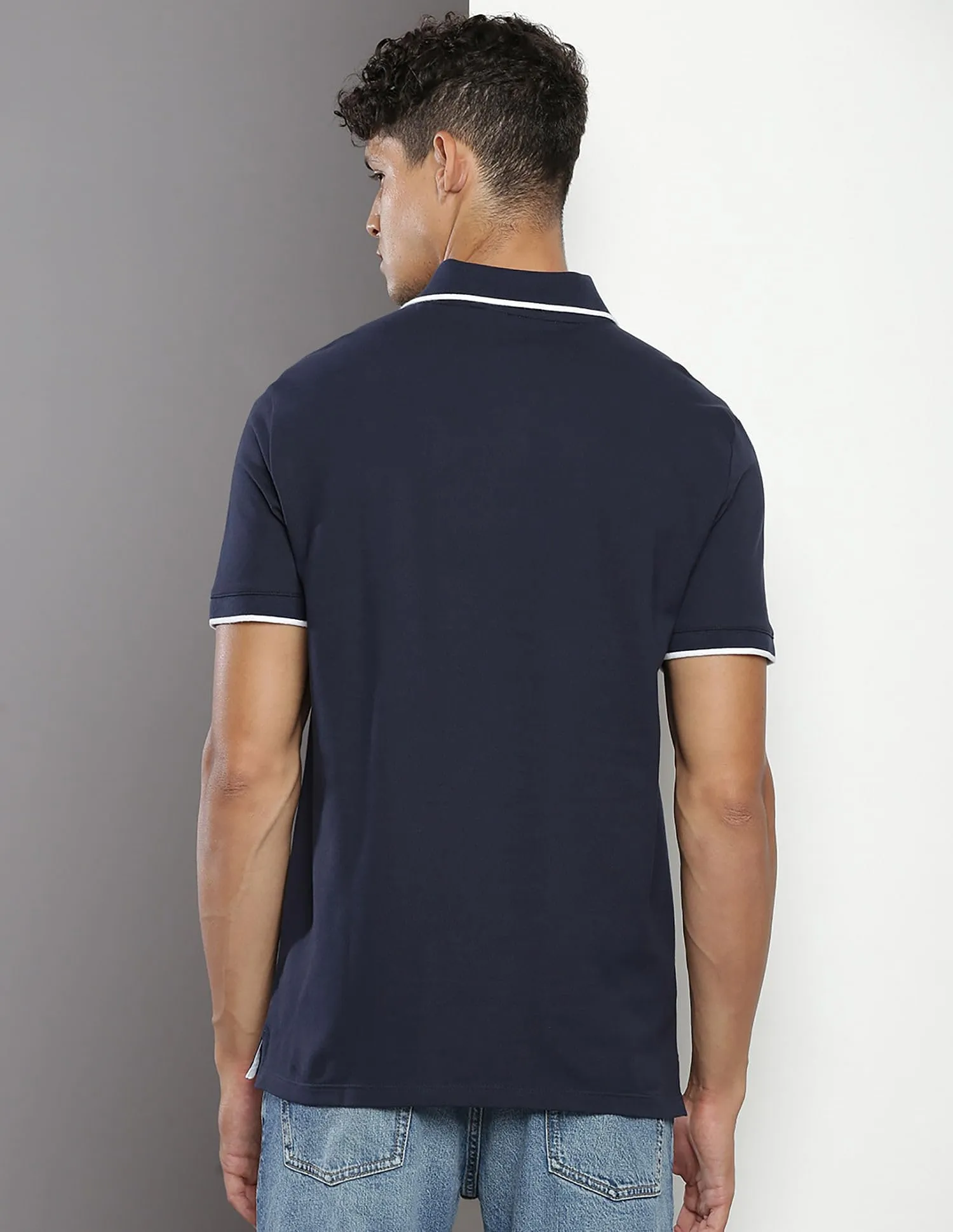 Calvin Klein Polo da Uomo, Zaffiro Scuro, S - immagine 5