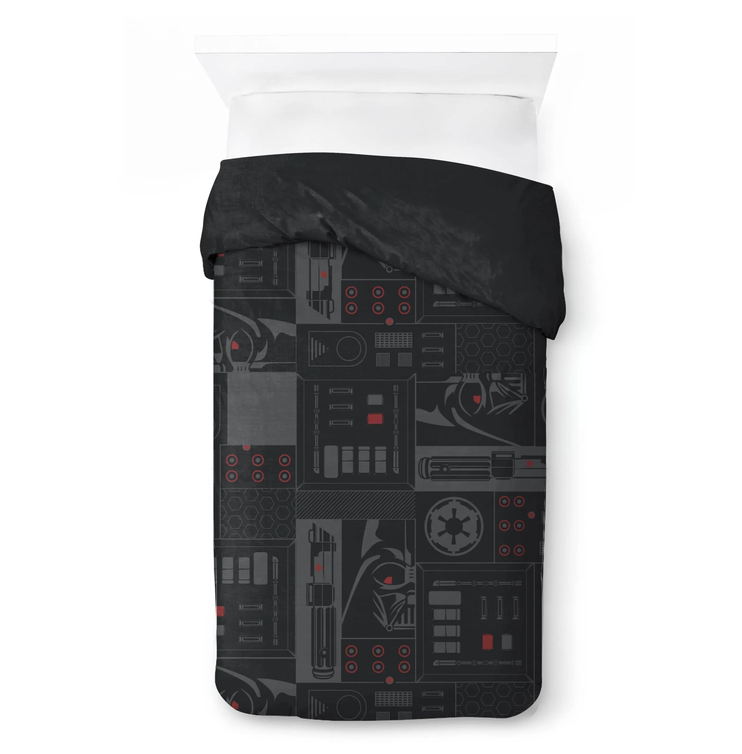 Jay Franco Star Wars Darth Vader Set Copripiumino e Federa in Cotone, 135x200/50x70 cm - immagine 2