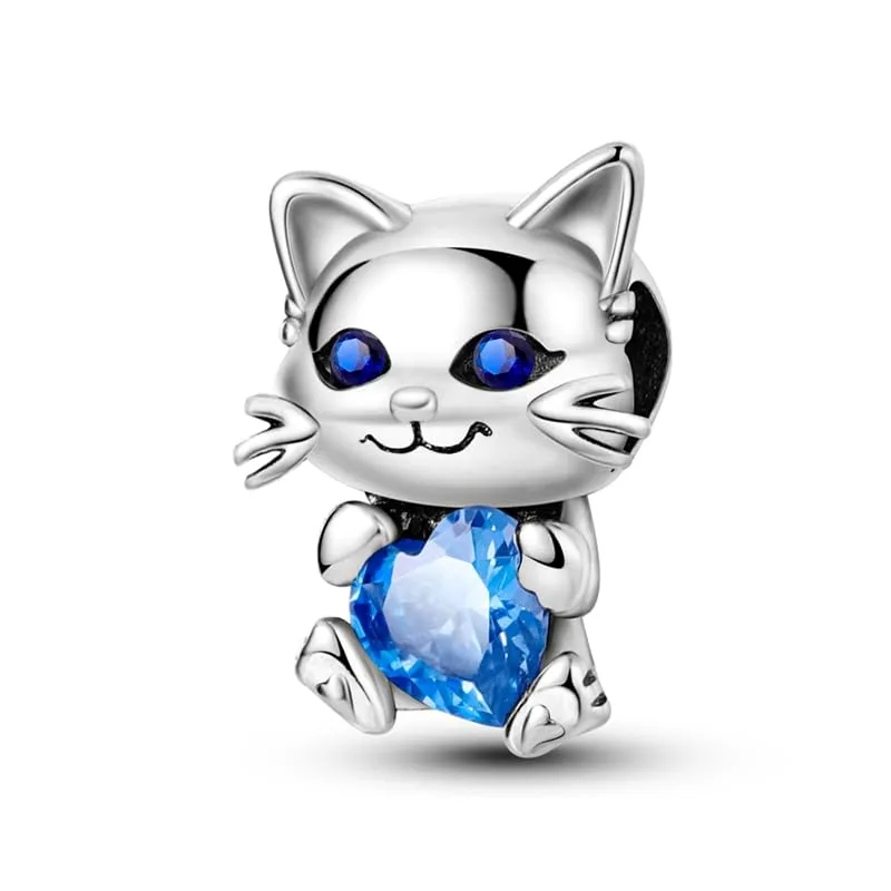 TINSLO Bead Charm in Argento Sterling 925 con Cubic Zirconia per Braccialetti e Collane europei - immagine 1