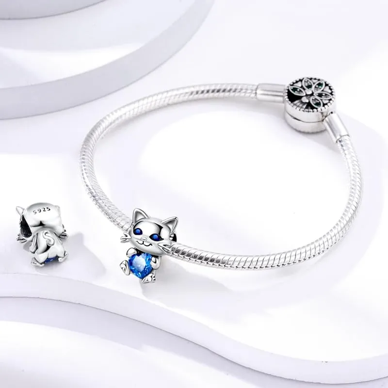 TINSLO Bead Charm in Argento Sterling 925 con Cubic Zirconia per Braccialetti e Collane europei - immagine 3
