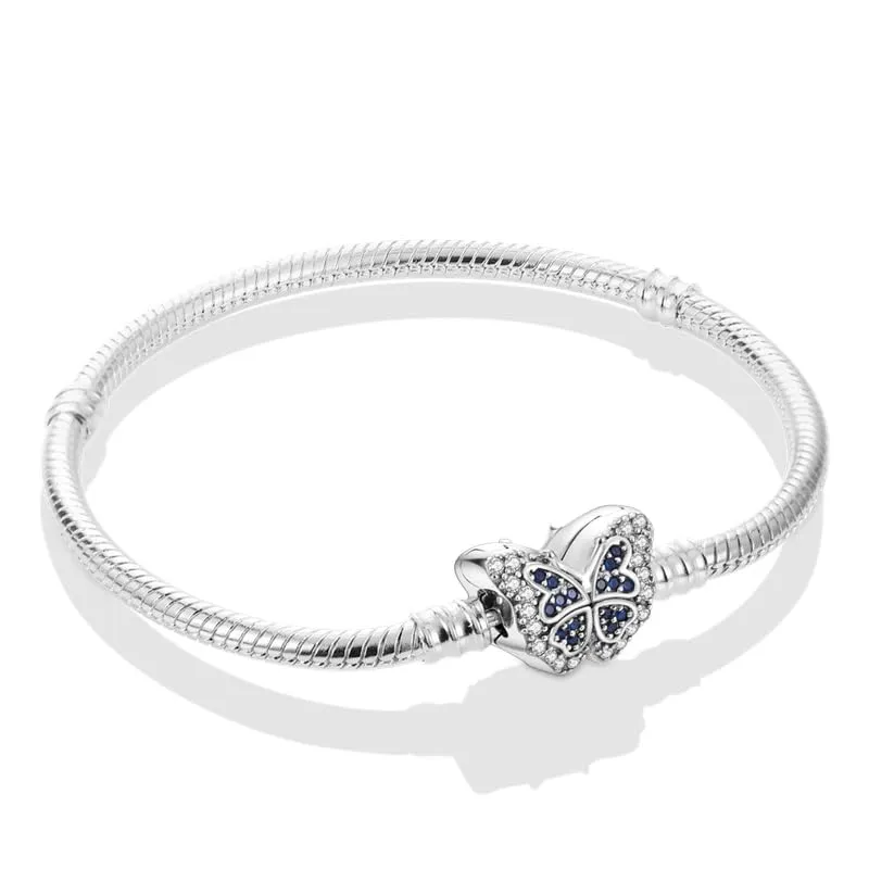 KUNSIR Moments Bracciale Snake in Argento Sterling 925 per Donna, Compatibile con Pandora, 19cm - immagine 1