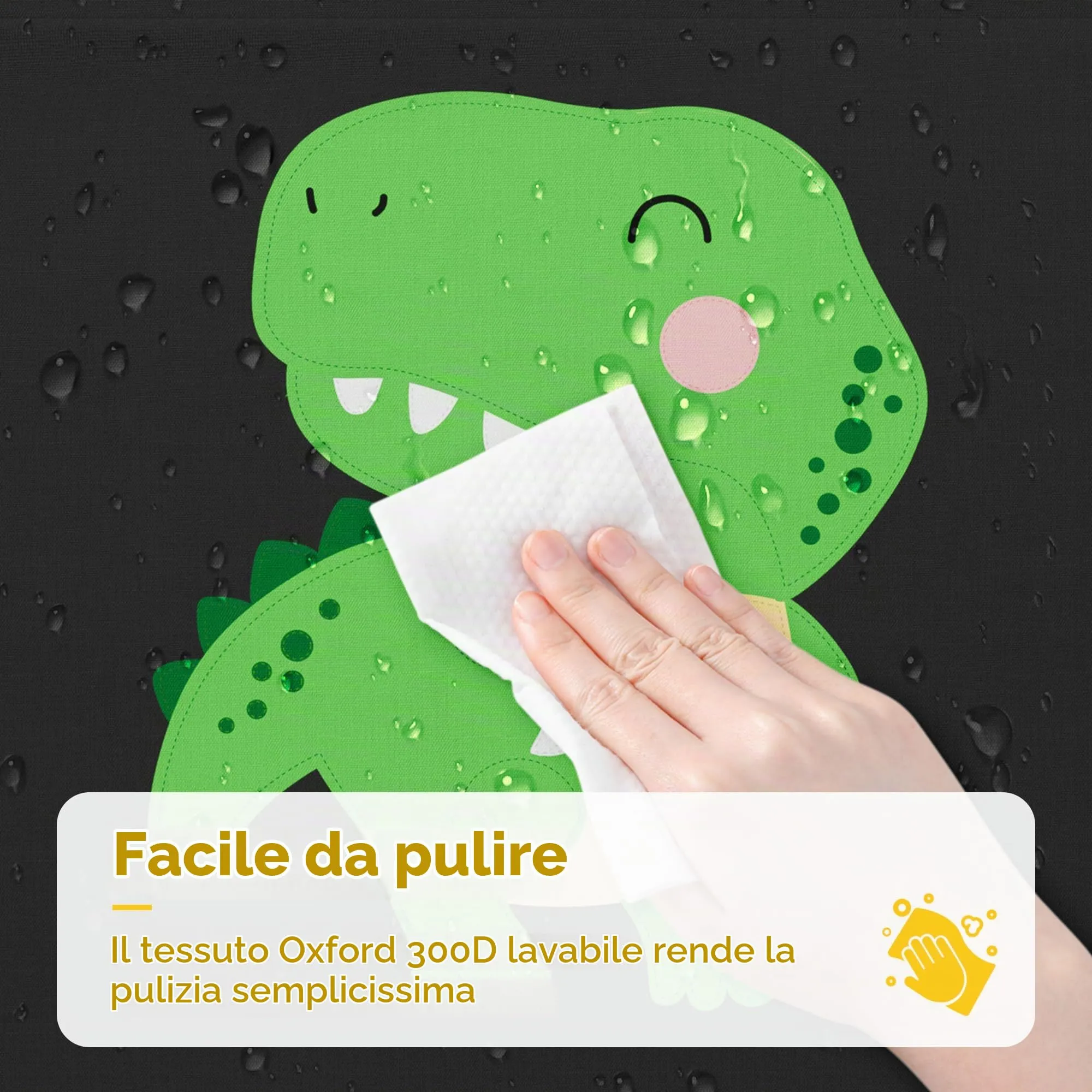 GRANNY SAYS Scatola per Giocattoli con Ruote, 135L, Nero - immagine 6
