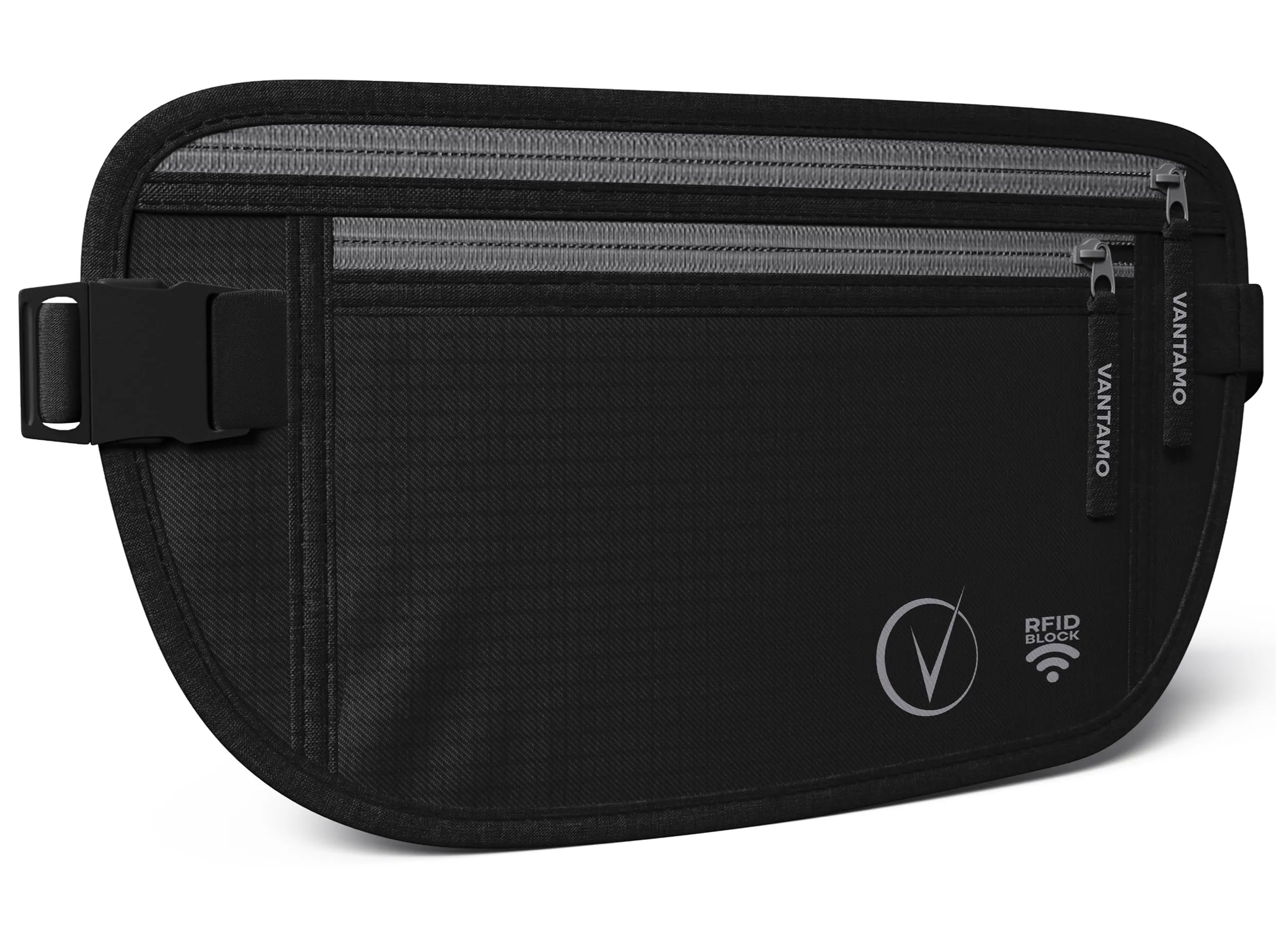 Vantamo Marsupio Ultrapiatto Unisex con Protezione RFID e Cintura Regolabile - immagine 1