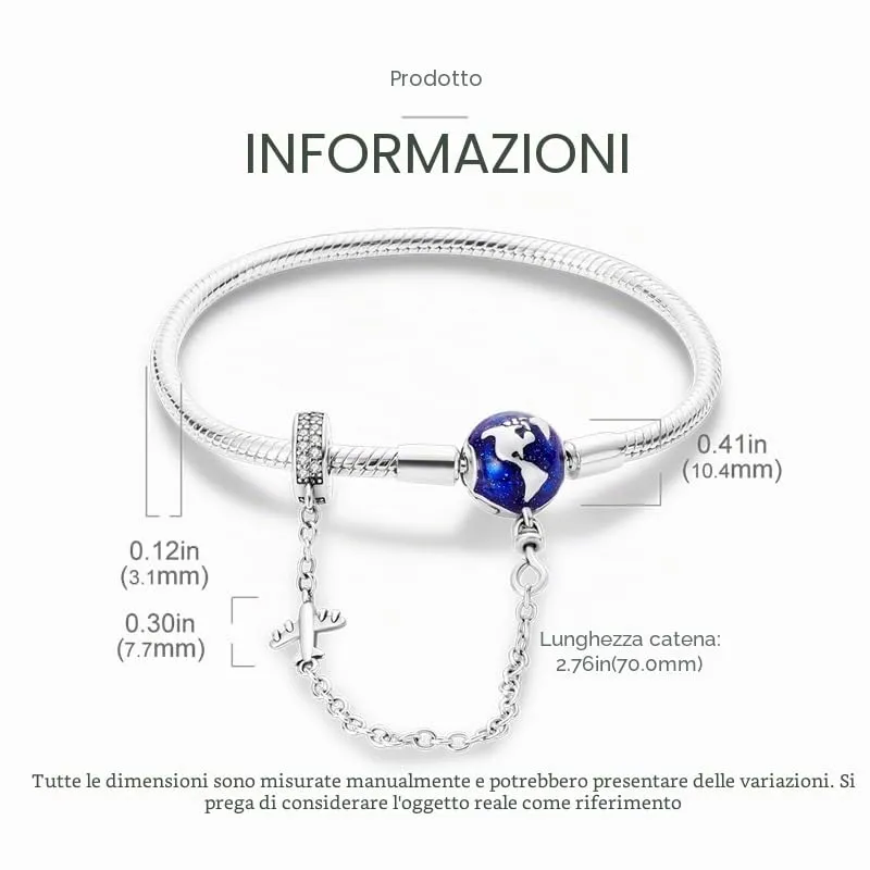KUNSIR Moments Bracciale Snake in Argento Sterling 925 per Ciondoli, Compatibile con Pandora, 17cm - immagine 5