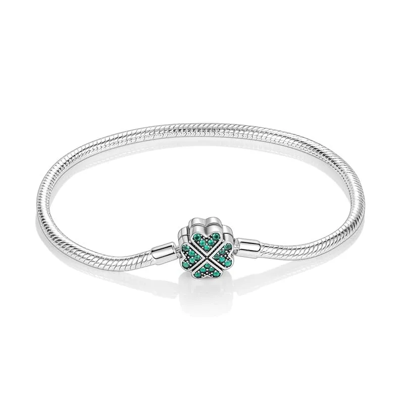 KUNSIR Moments Bracciale Snake in Argento Sterling 925 per Ciondoli Compatibile con Pandora, 19cm - immagine 1