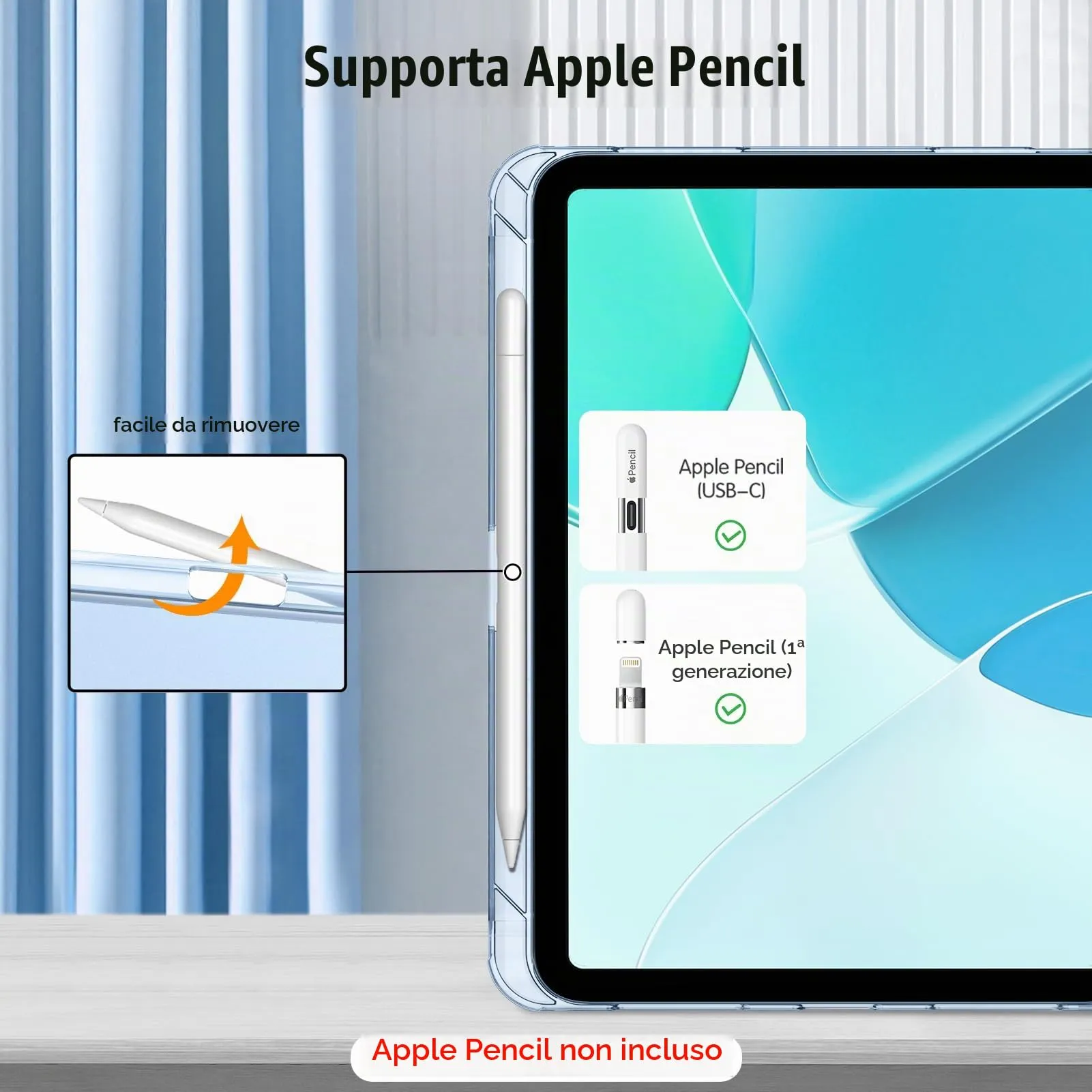 FINTIE Cover per iPad 11ª Gen 11" (2025) / iPad 10ª Gen 10.9" (2022) - Mare Ombre - immagine 4